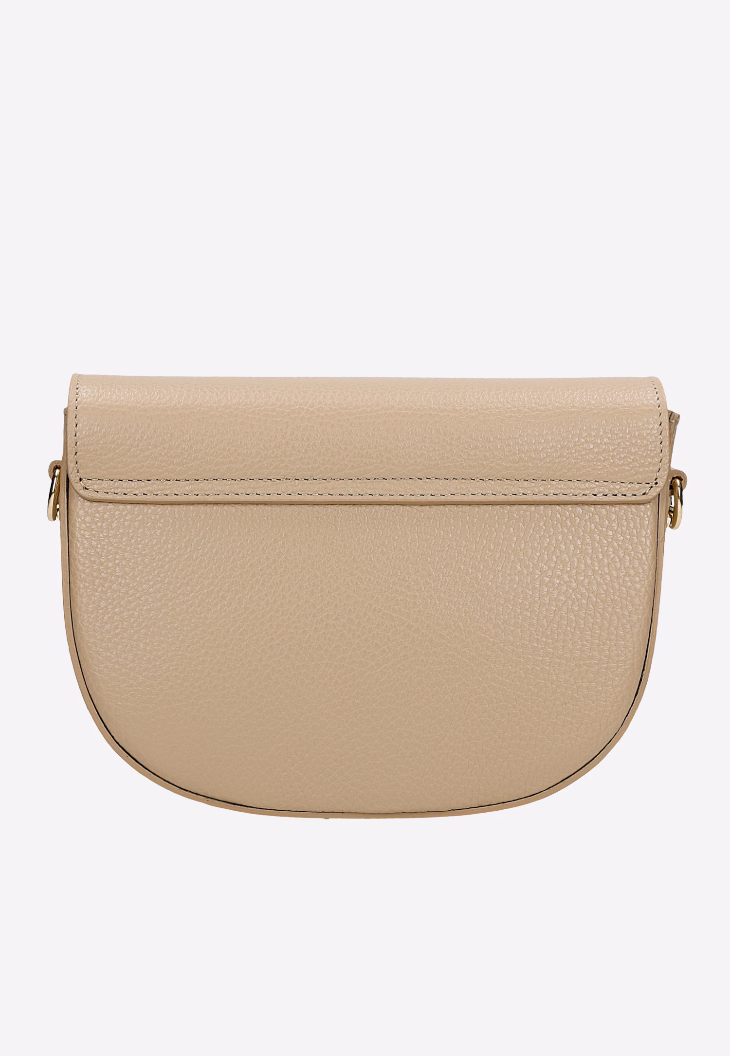 Beżowa półokrągła torebka damska
