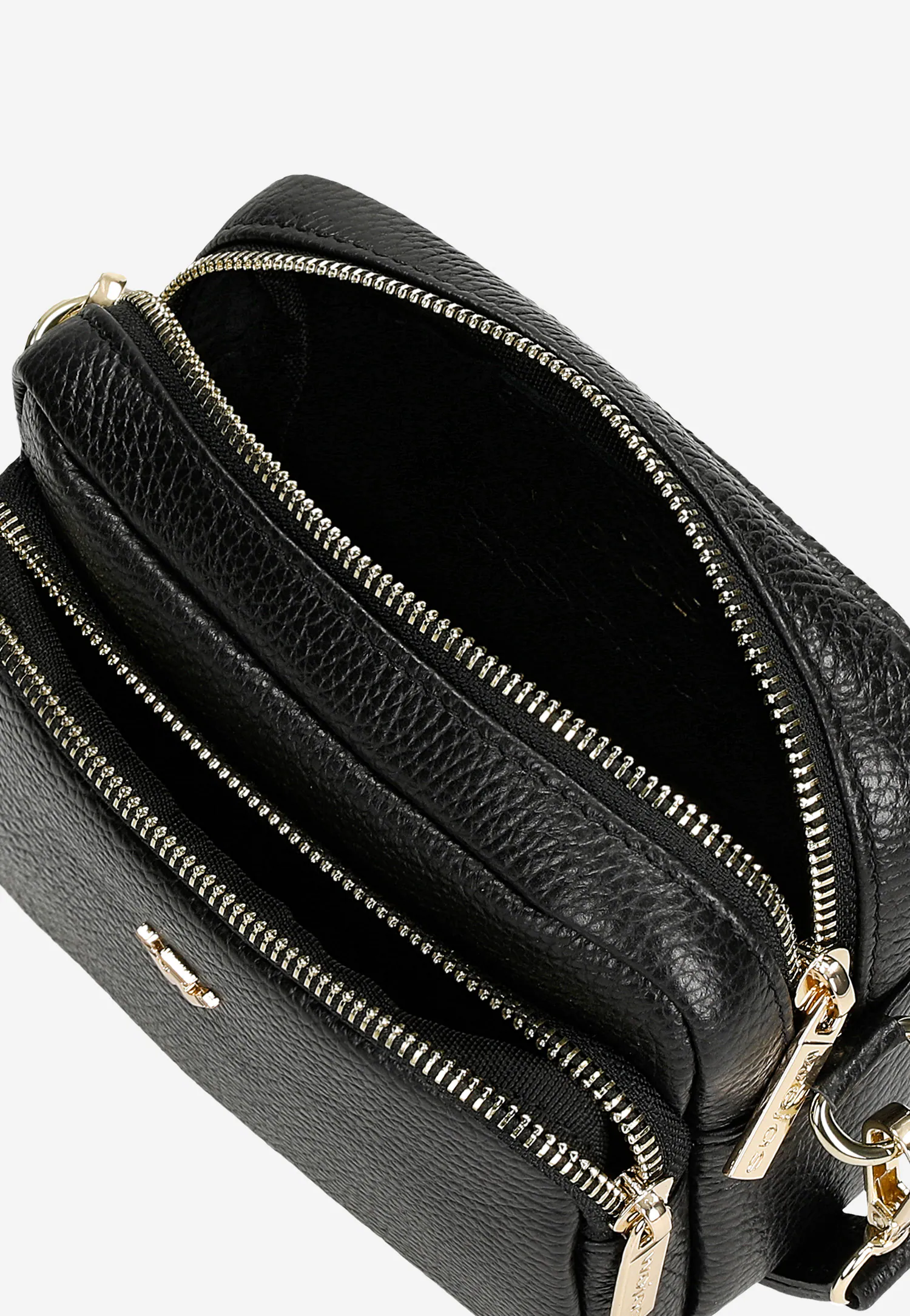 Mała złota torebka damska crossbody