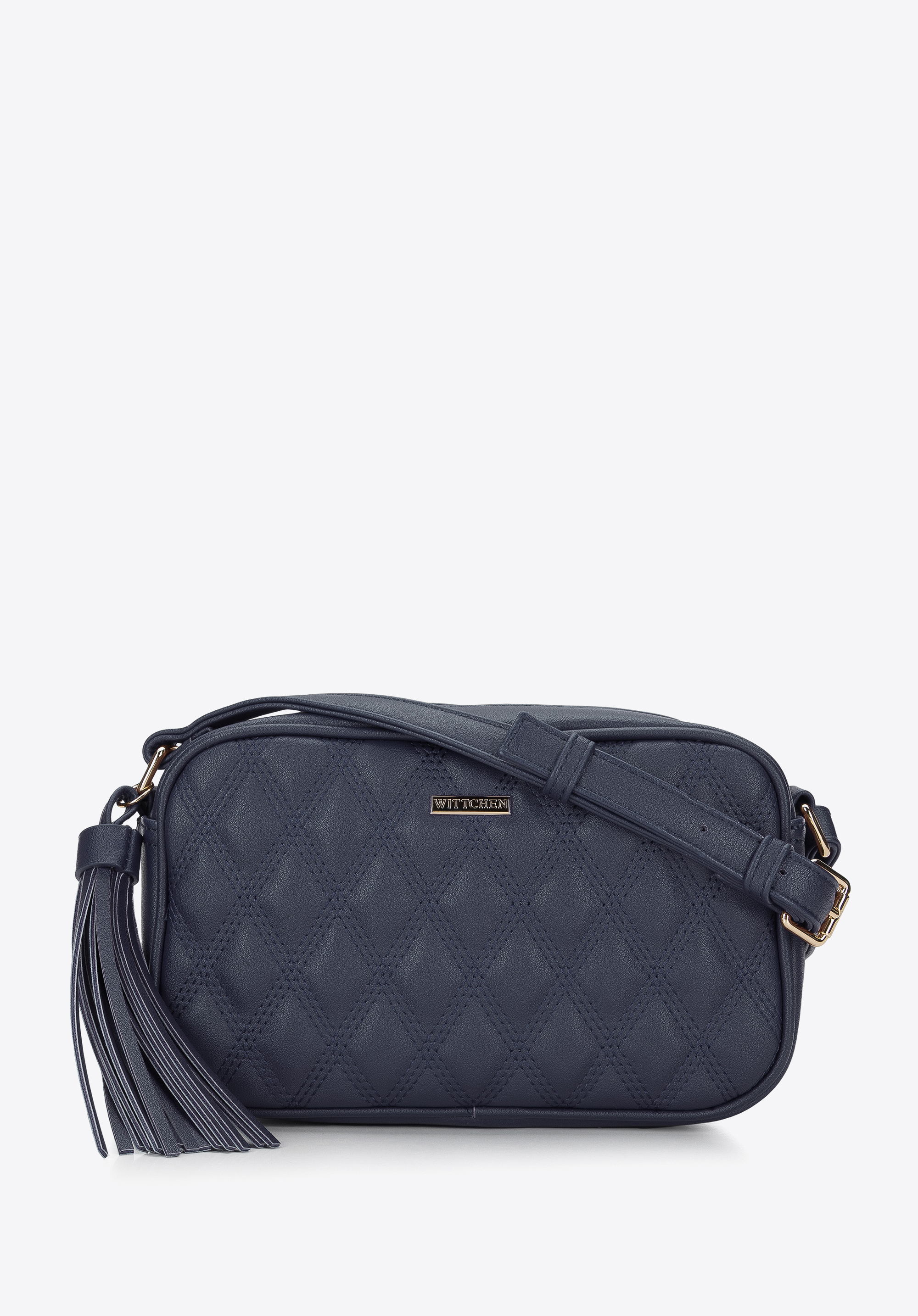 Damska listonoszka z pikowanej ekoskóry z chwostem