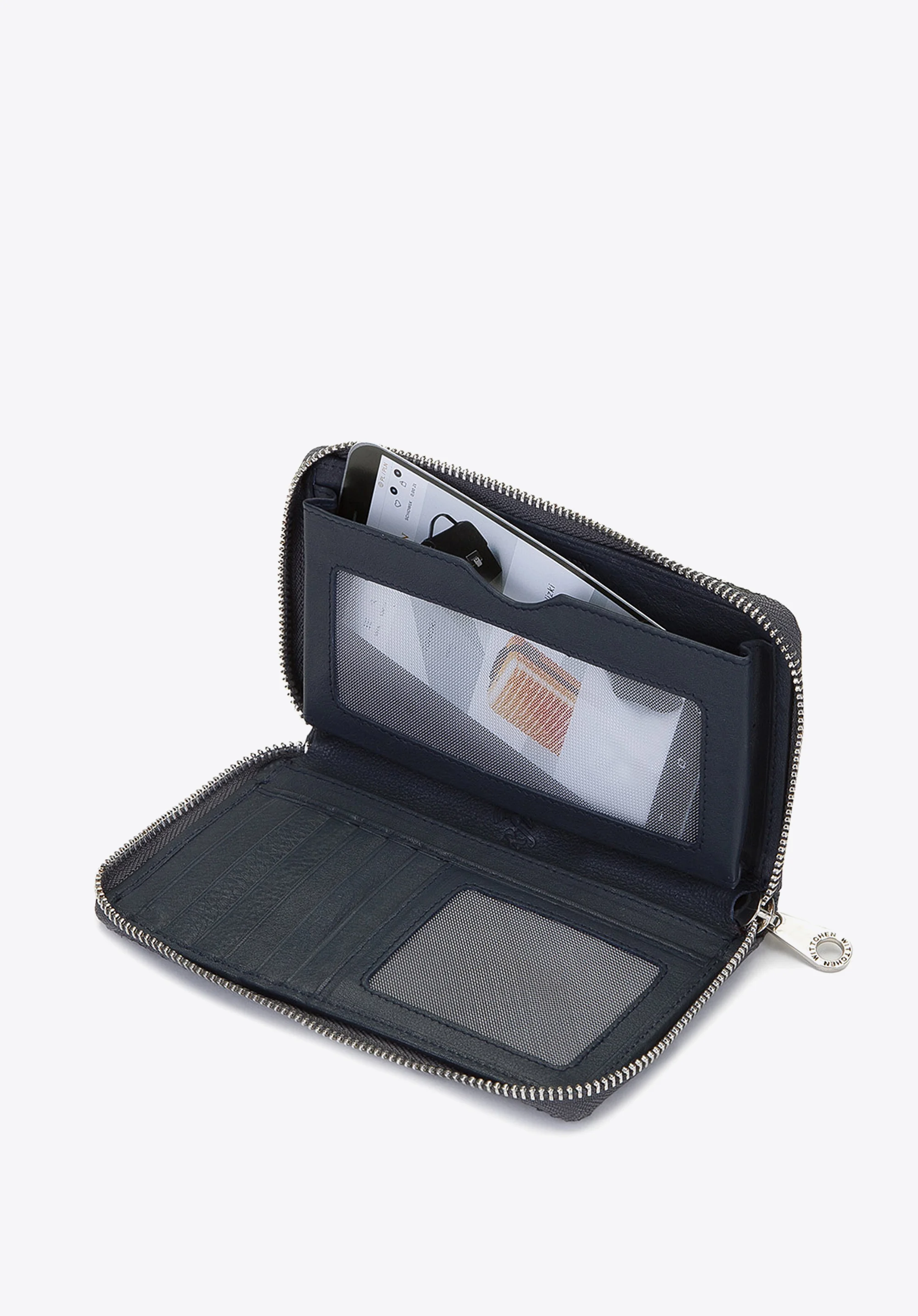 Damski portfel ze skóry lizard duży