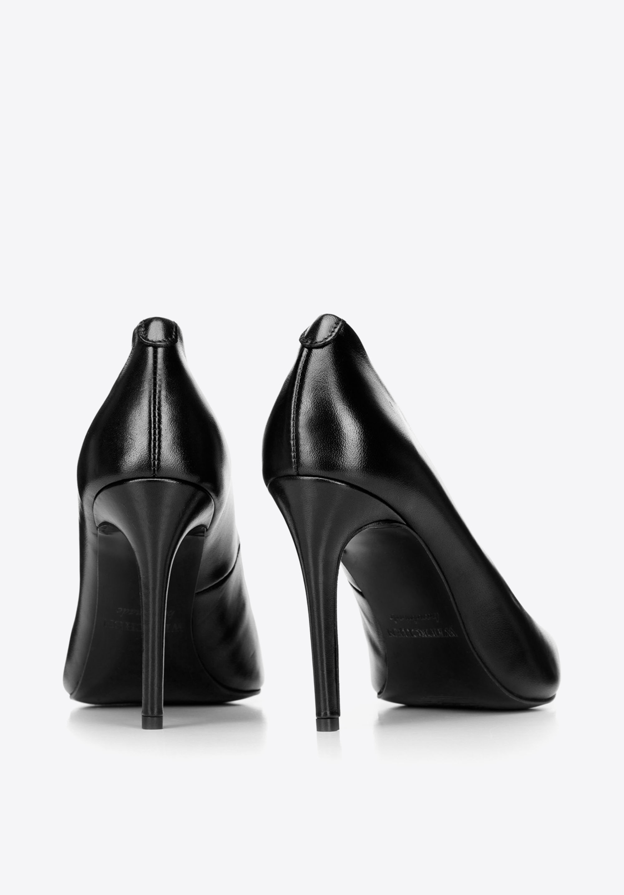 Szpilki skórzane klasyczne