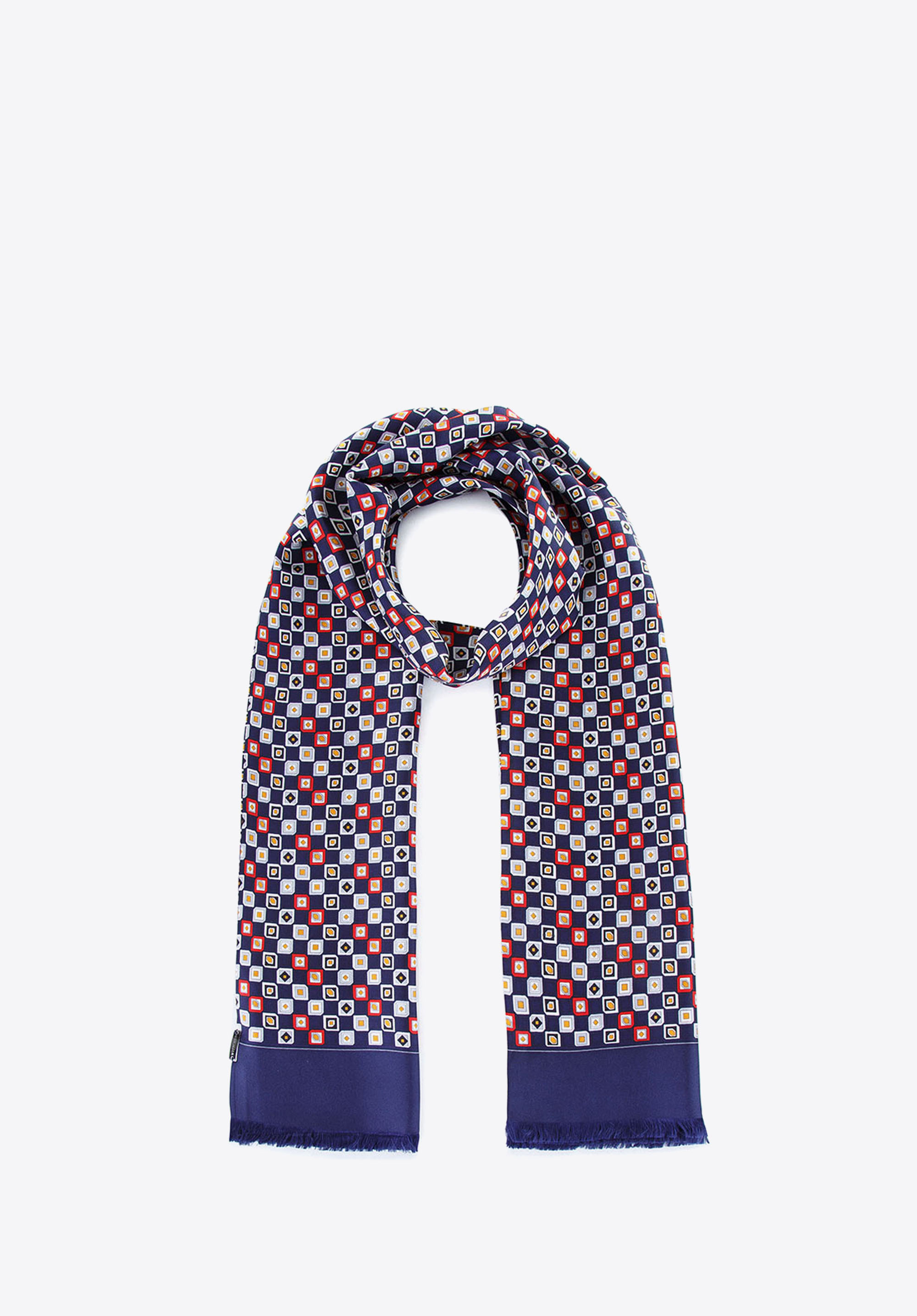 Męski szal z jedwabiu