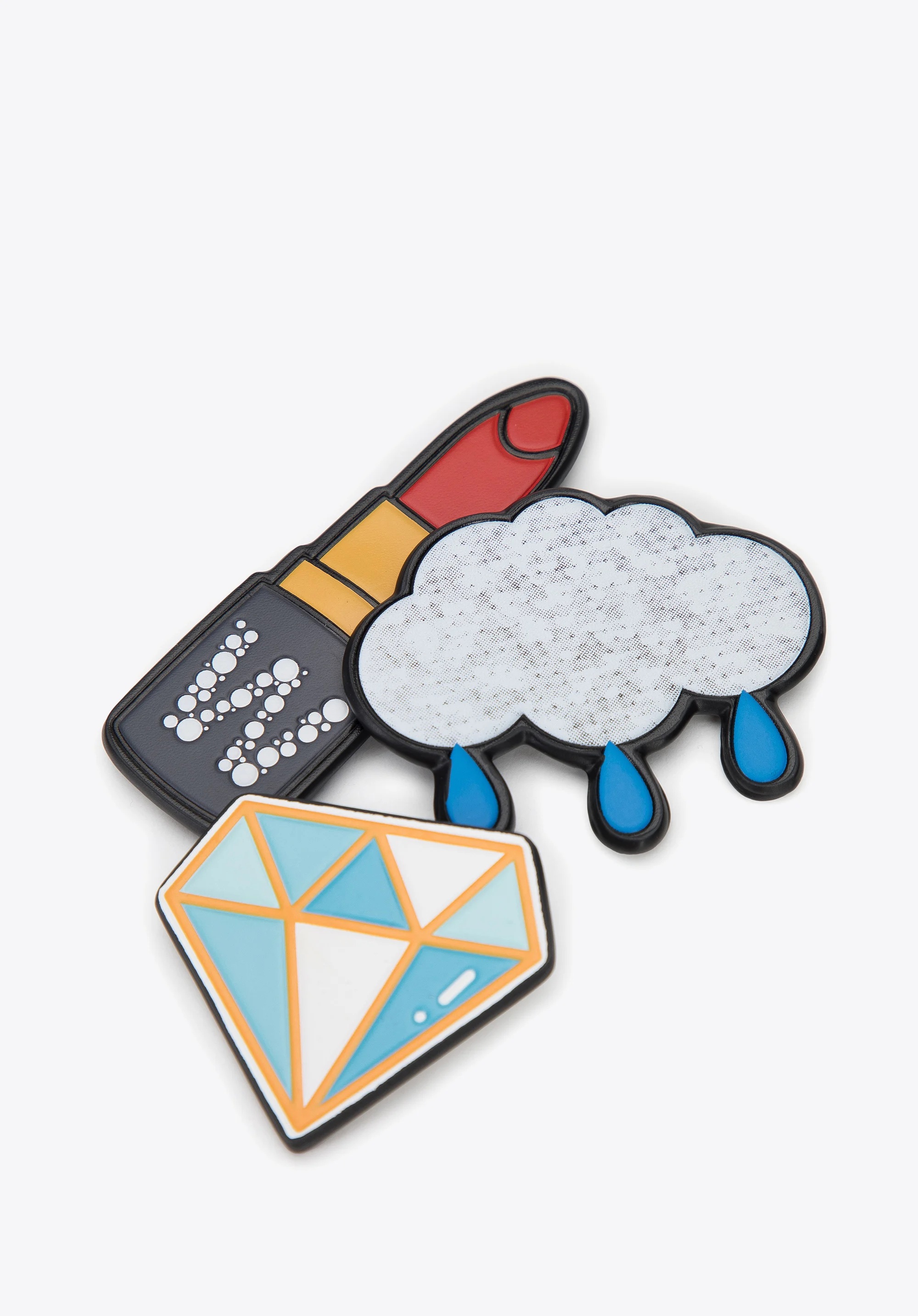 Zestaw przypinek skórzanych – 3 sztuki