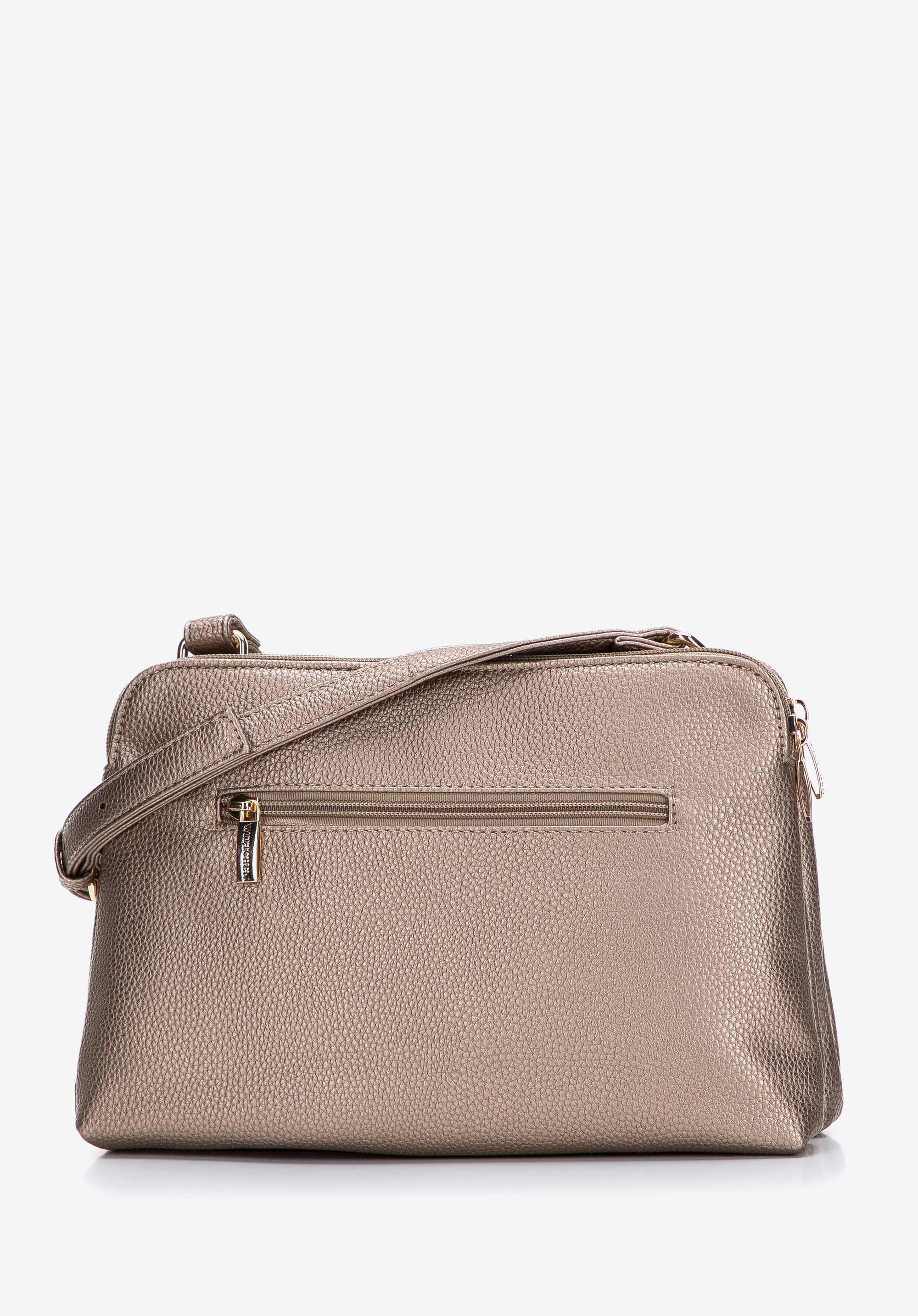 Damska listonoszka z ekoskóry dwukomorowa