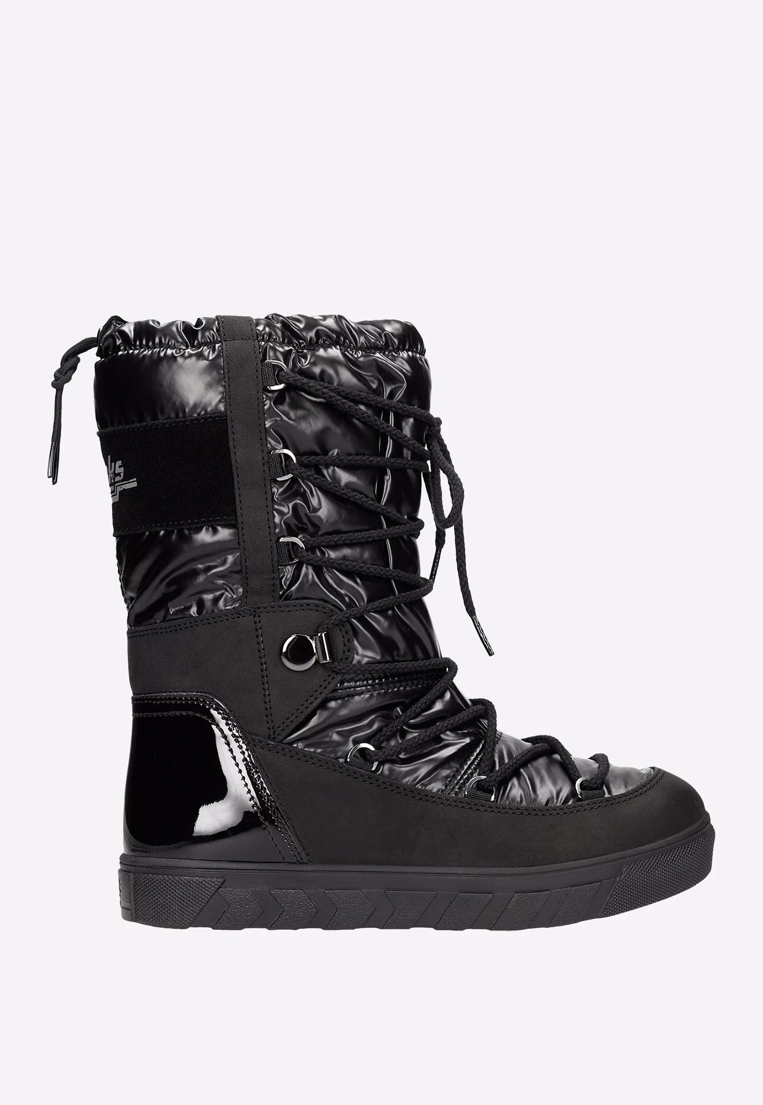 Beżowe wysokie śniegowce damskie RELAKS