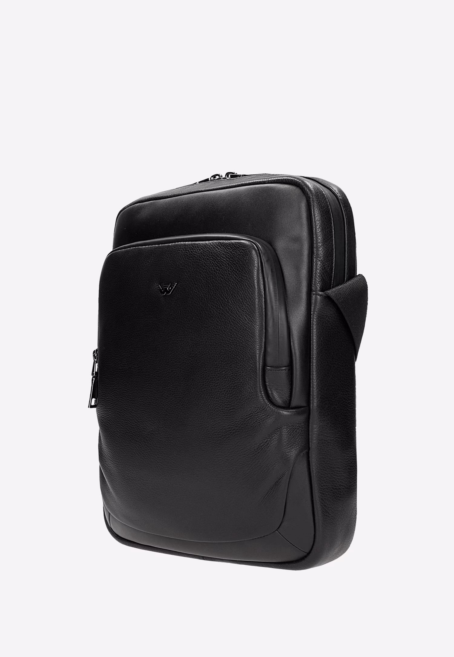 Mała czarna torba męska na ramię