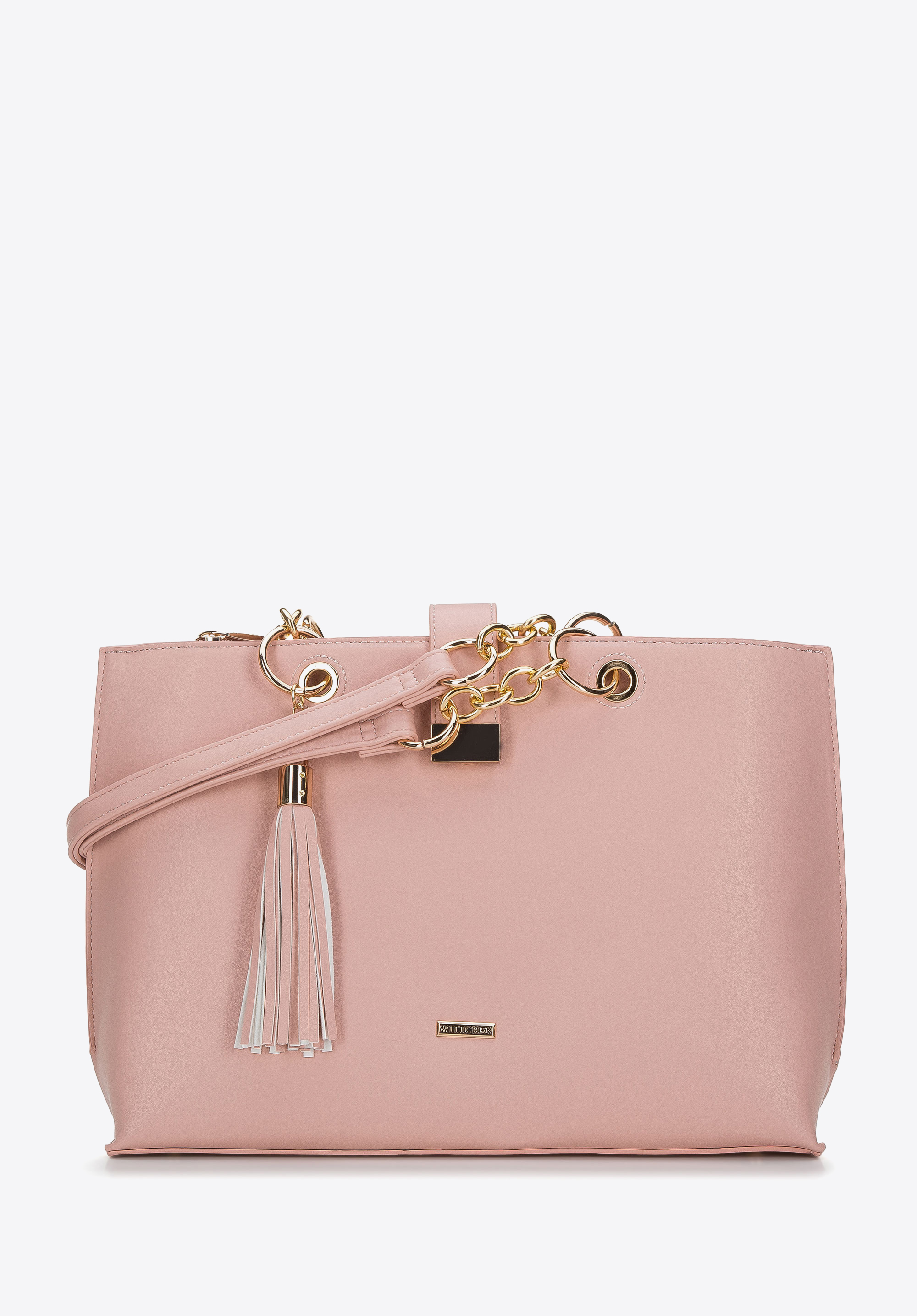 Torebka shopperka z łańcuchami