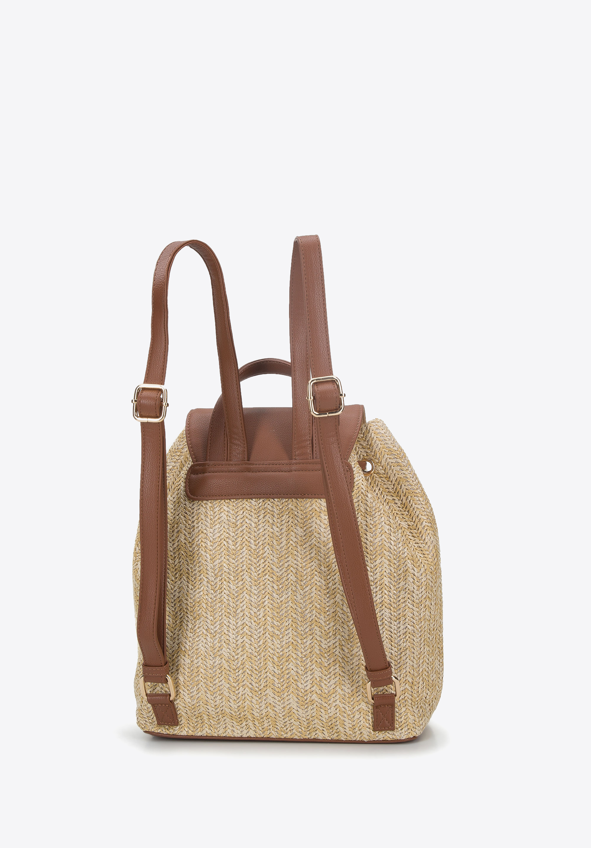 Damski plecak worek z plecionki