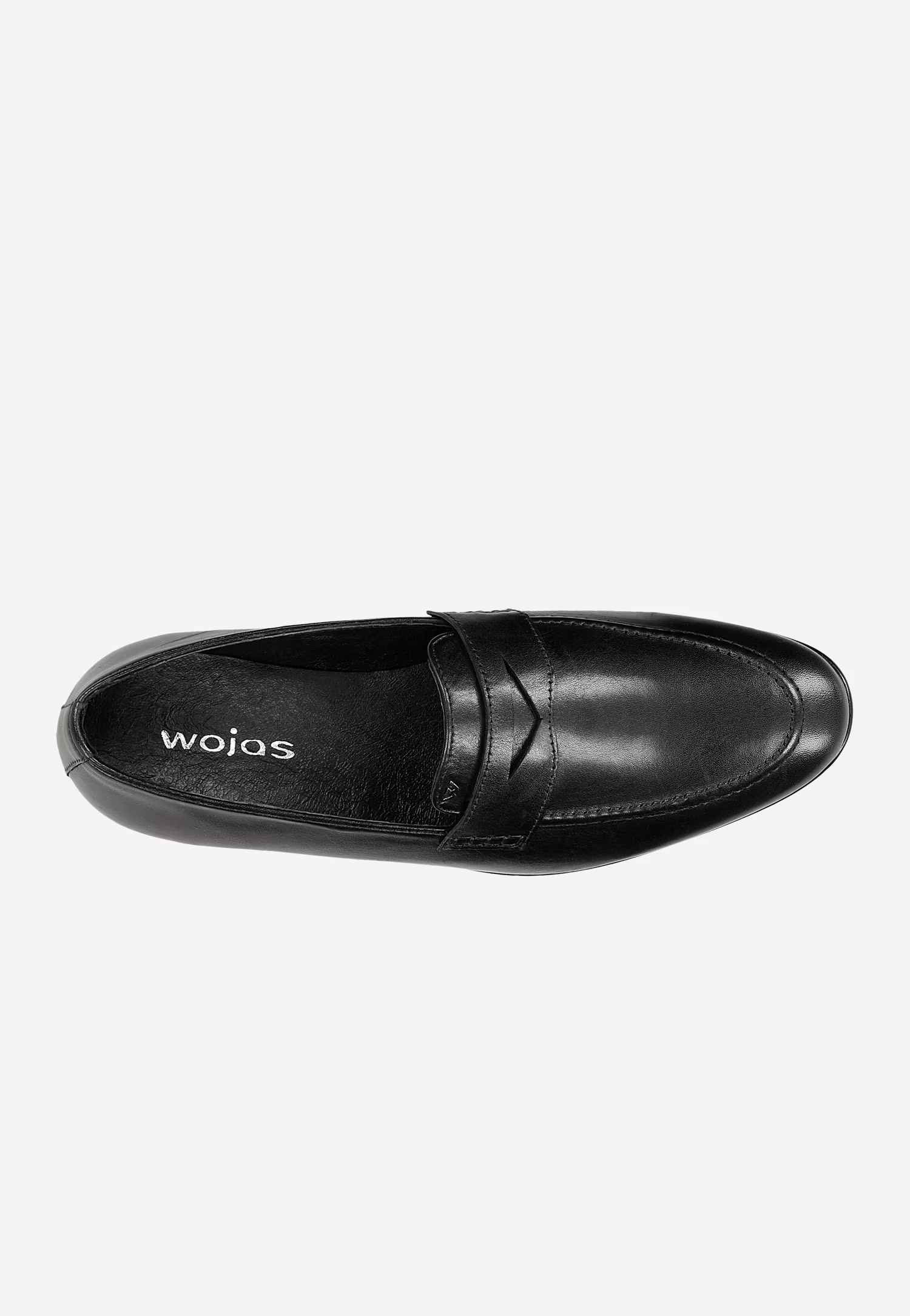 Czarne eleganckie loafersy męskie ze skóry licowej