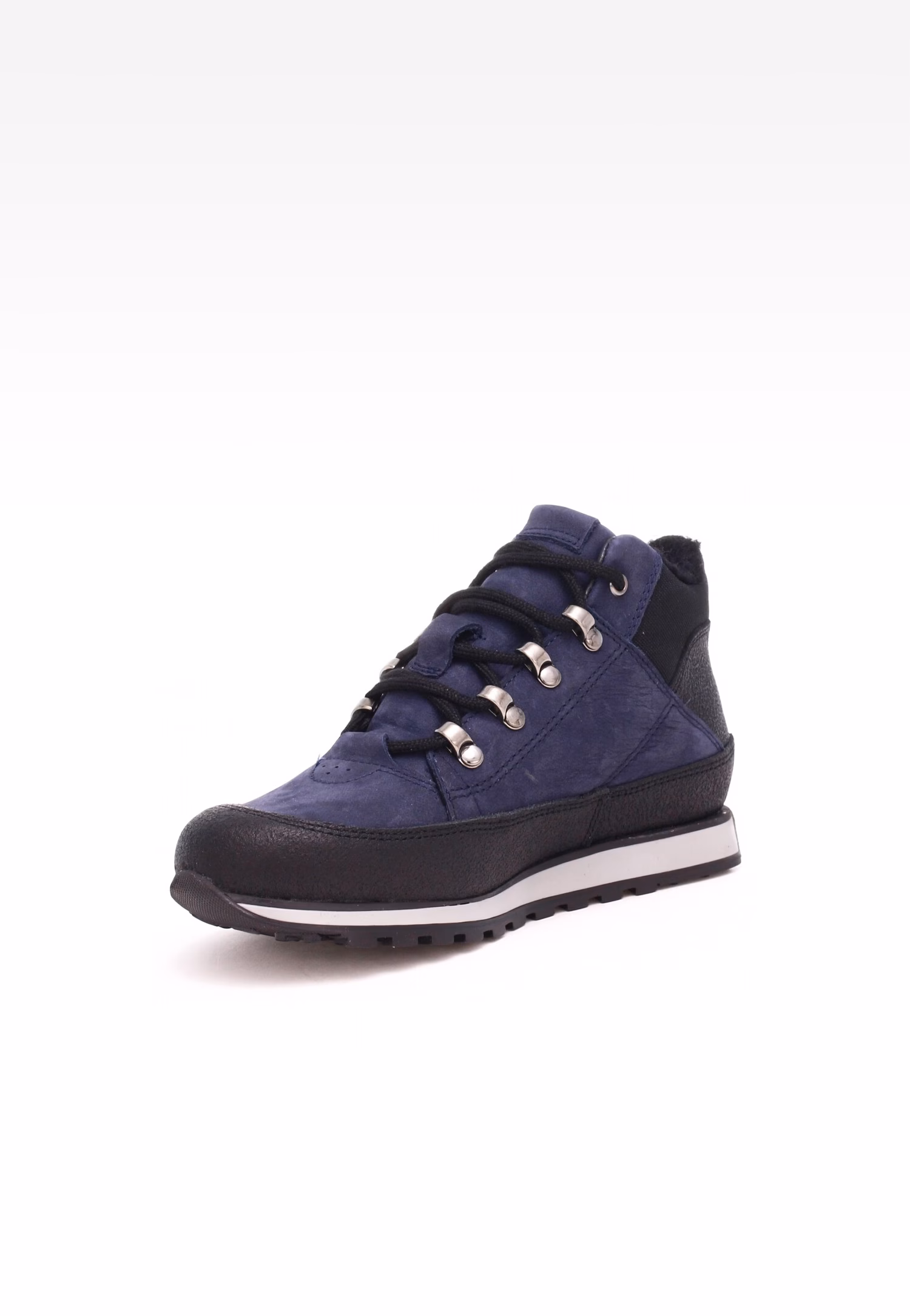 Trzewiki ocieplane Wojas x Bartek 8630076, dla chłopców, granatowo-czarny