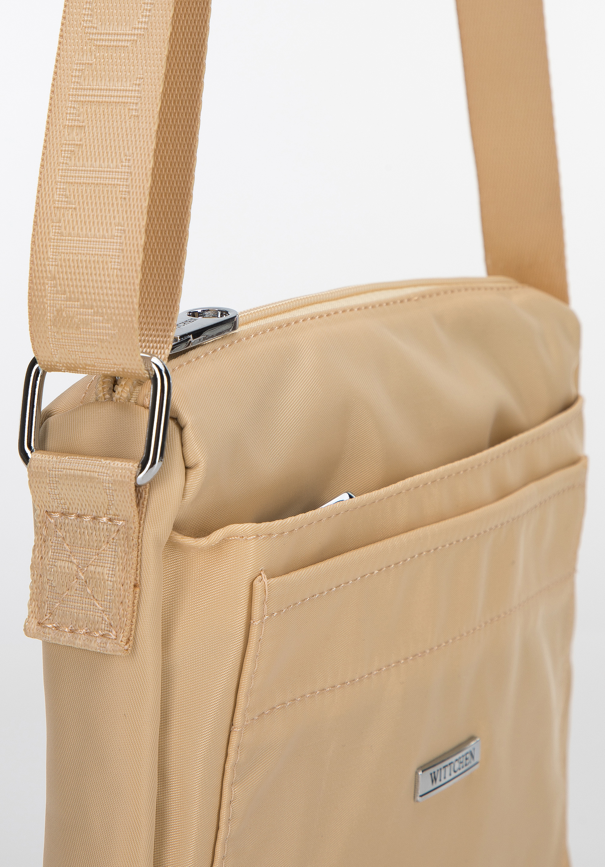 Damska listonoszka z nylonu z krytą kieszenią