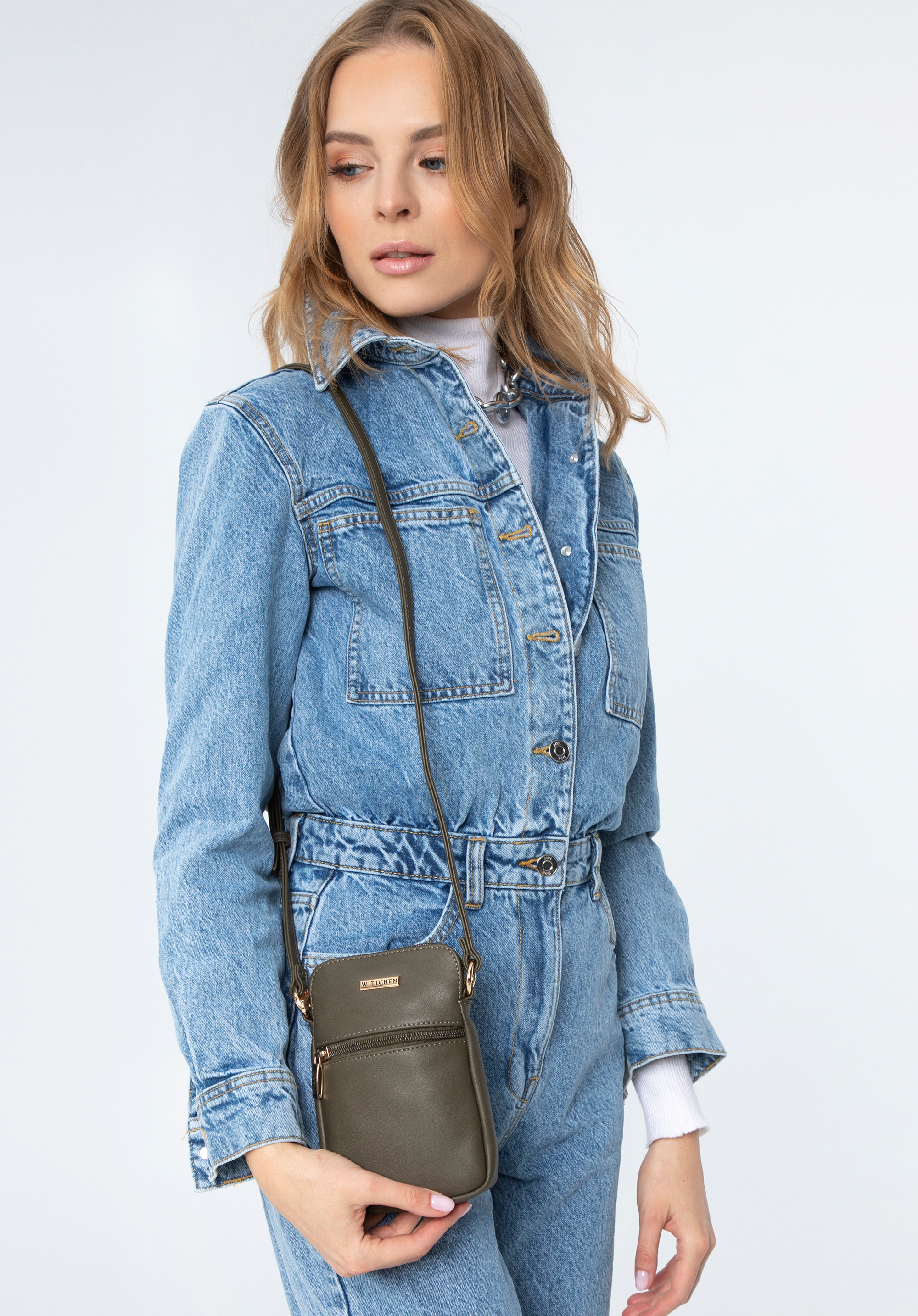 Minitorebka z miękkiej ekoskóry prosta