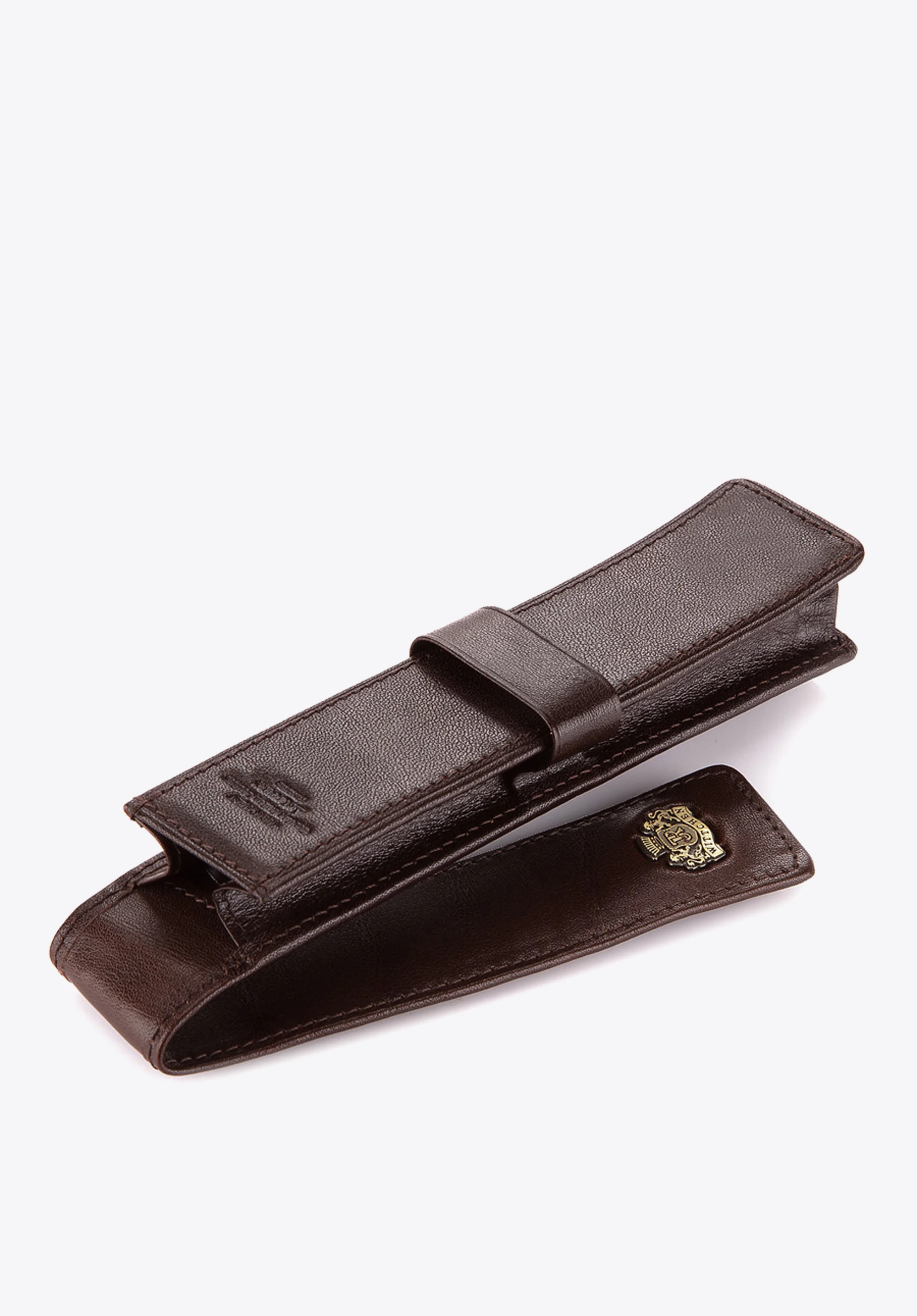 Etui na pióro skórzane z herbem