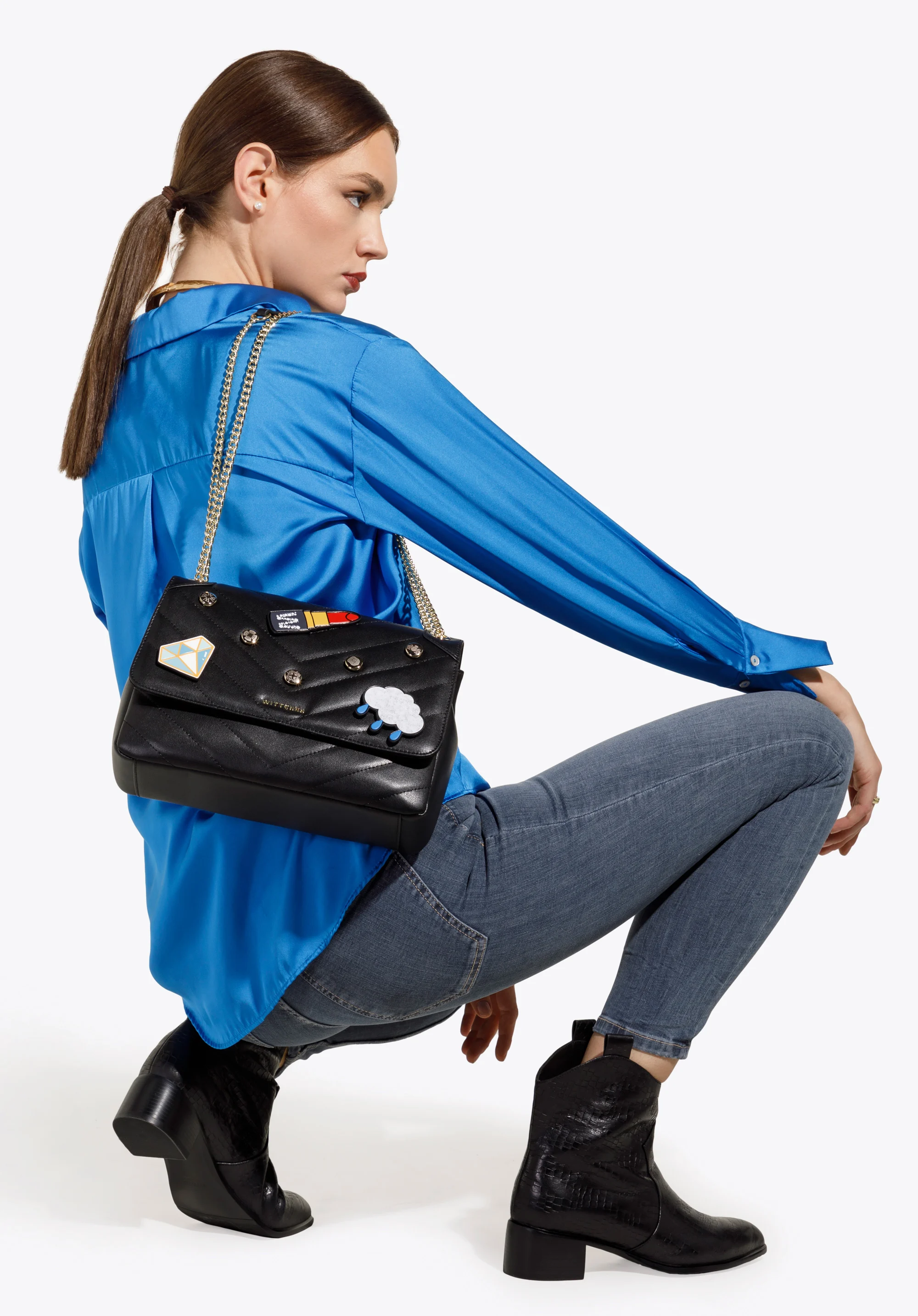 Zestaw przypinek skórzanych – 3 sztuki