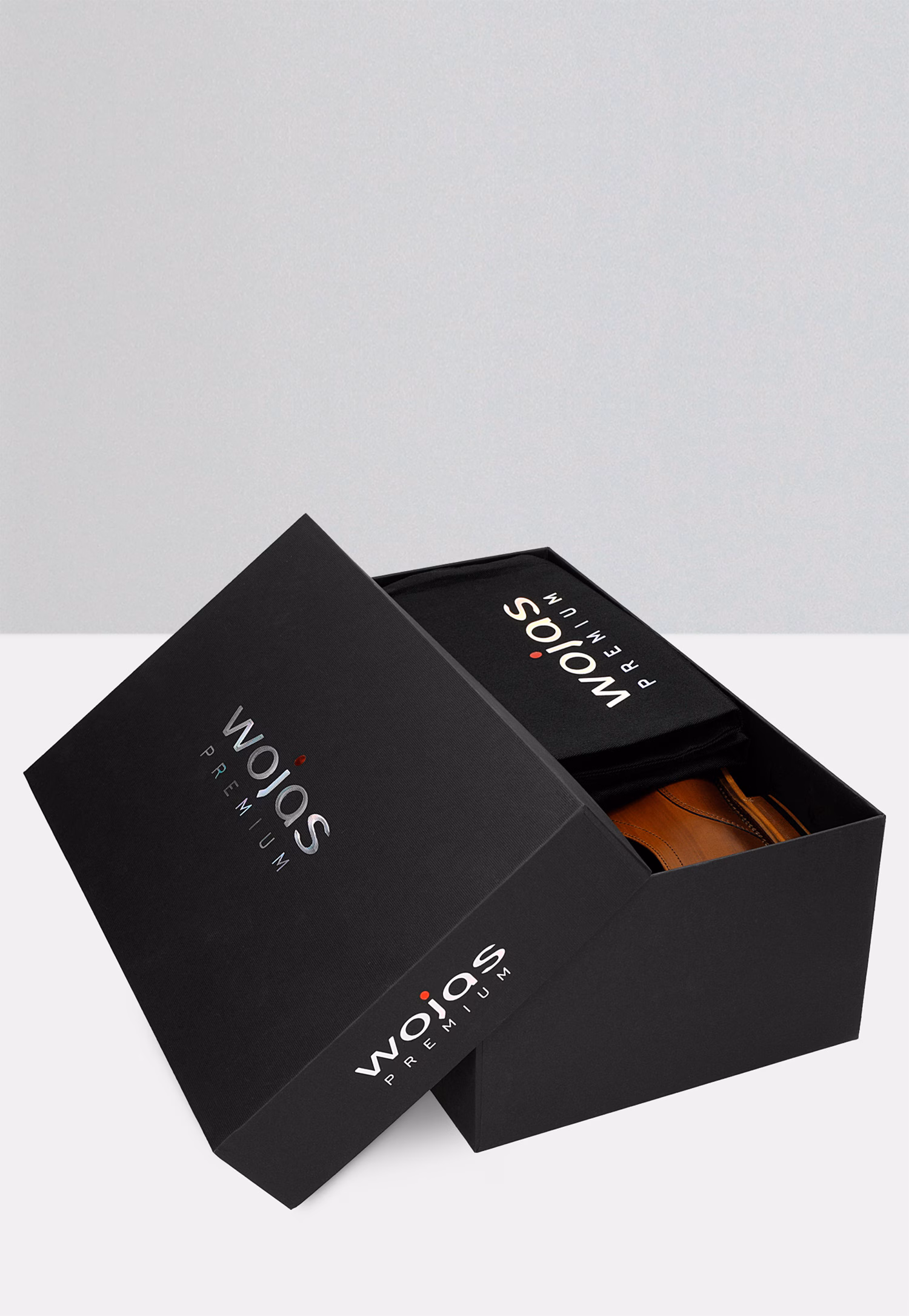 PREMIUM półbuty męskie wizytowe ze skórzaną podeszwą