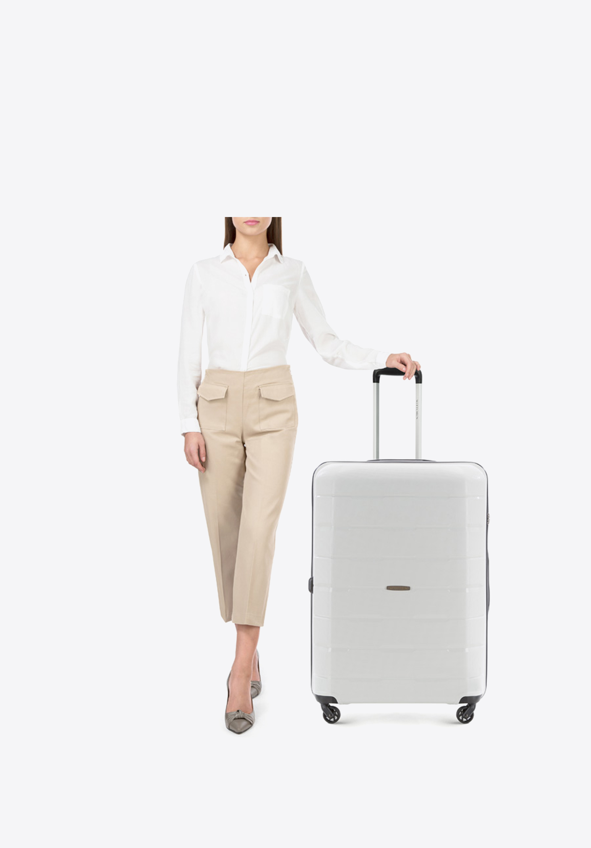 Walizka kabinowa z polipropylenu żłobiona