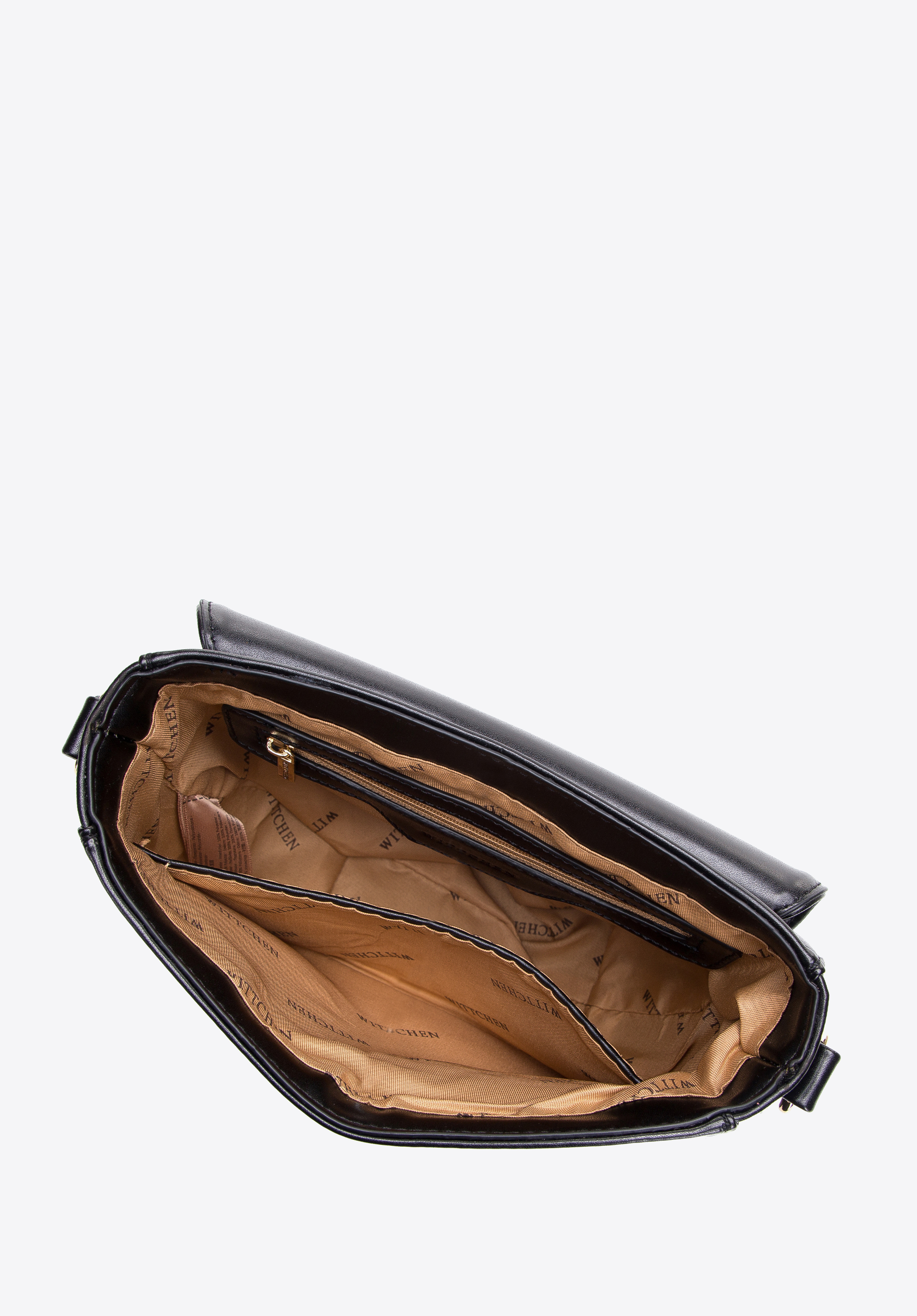 Damska listonoszka z ozdobną klamrą na klapie