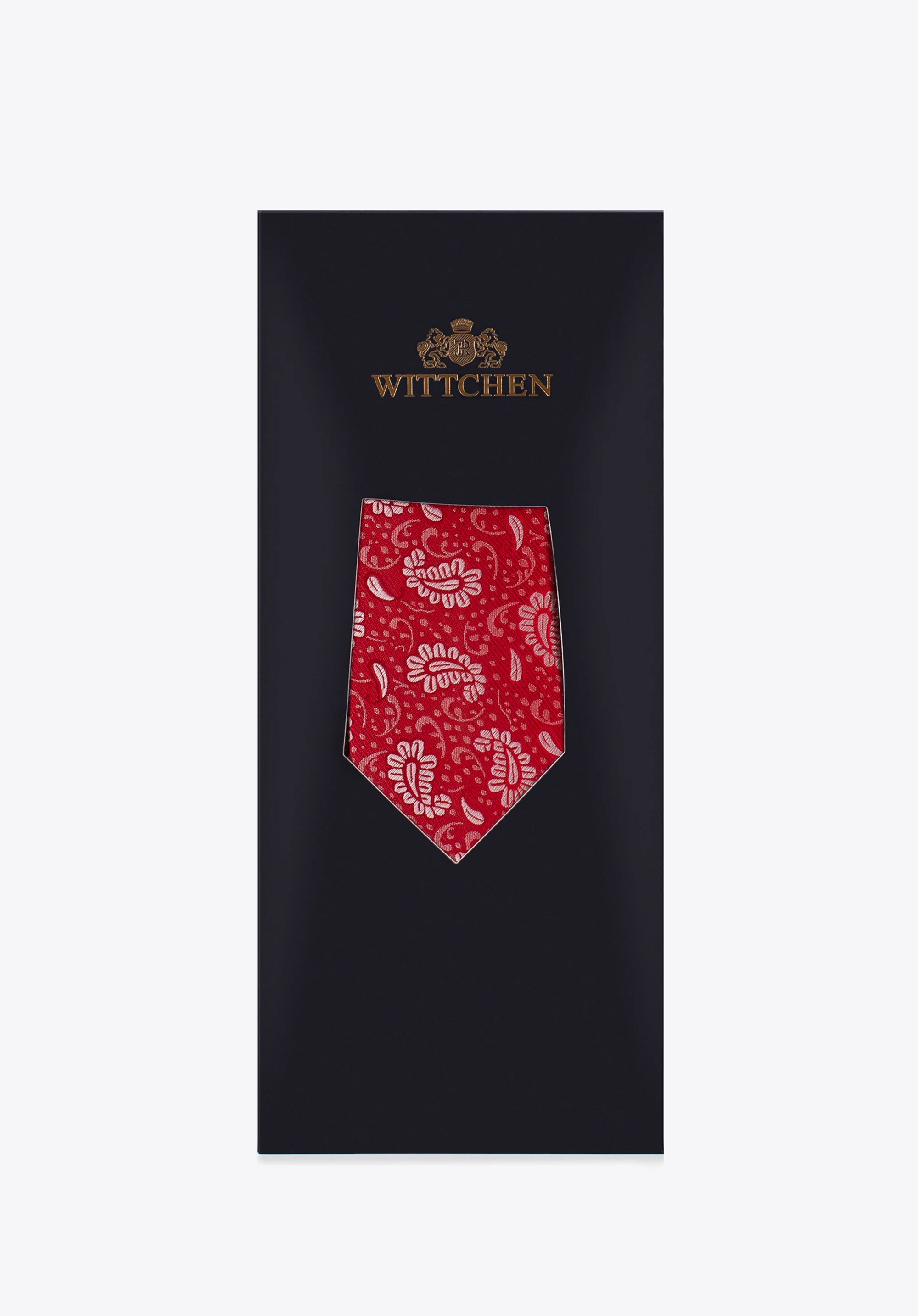 Krawat jedwabny wzorzysty