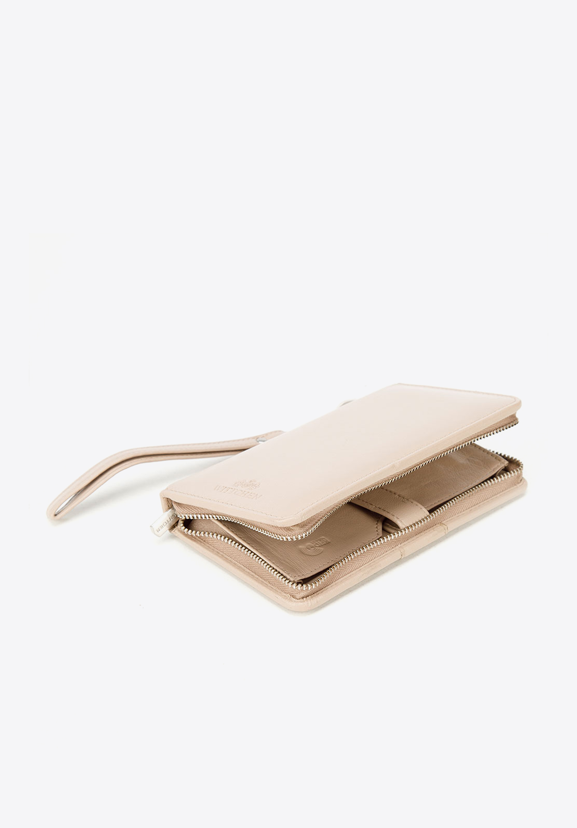 Damski portfel skórzany z kieszenią na telefon