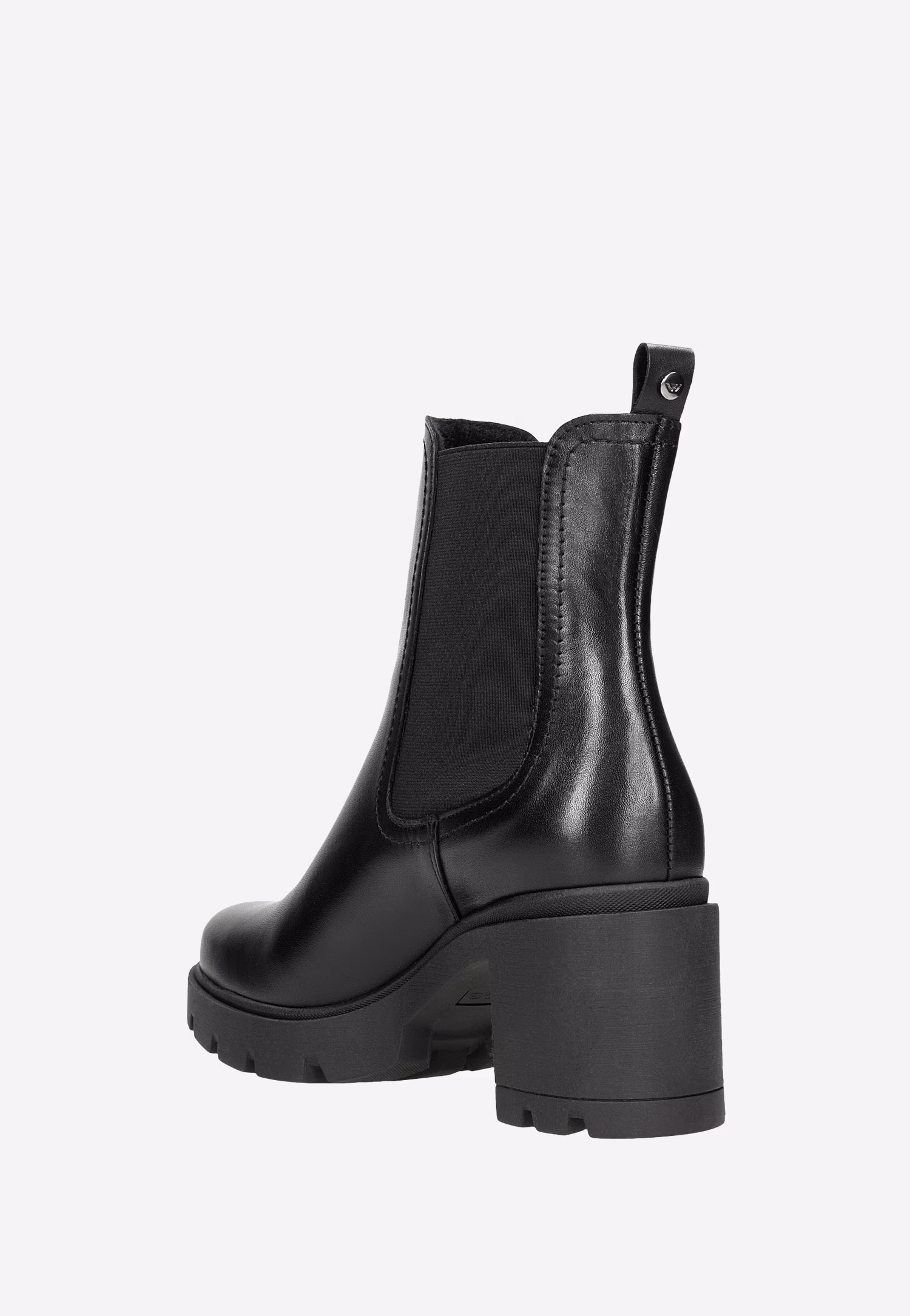 Brązowe skórzane sztyblety damskie ze skóry licowej