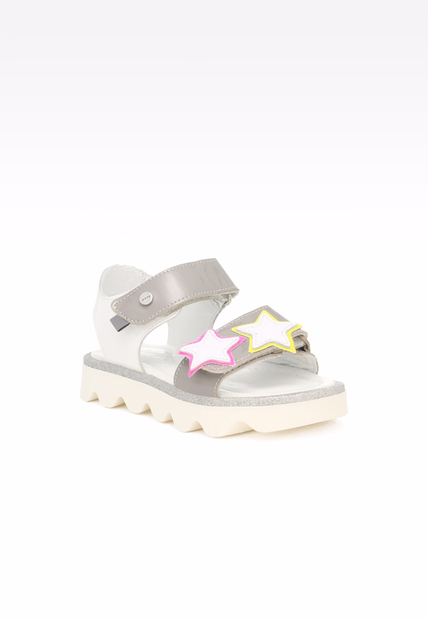 Sandały BARTEK 19120002, dla dziewcząt, szaro-biały