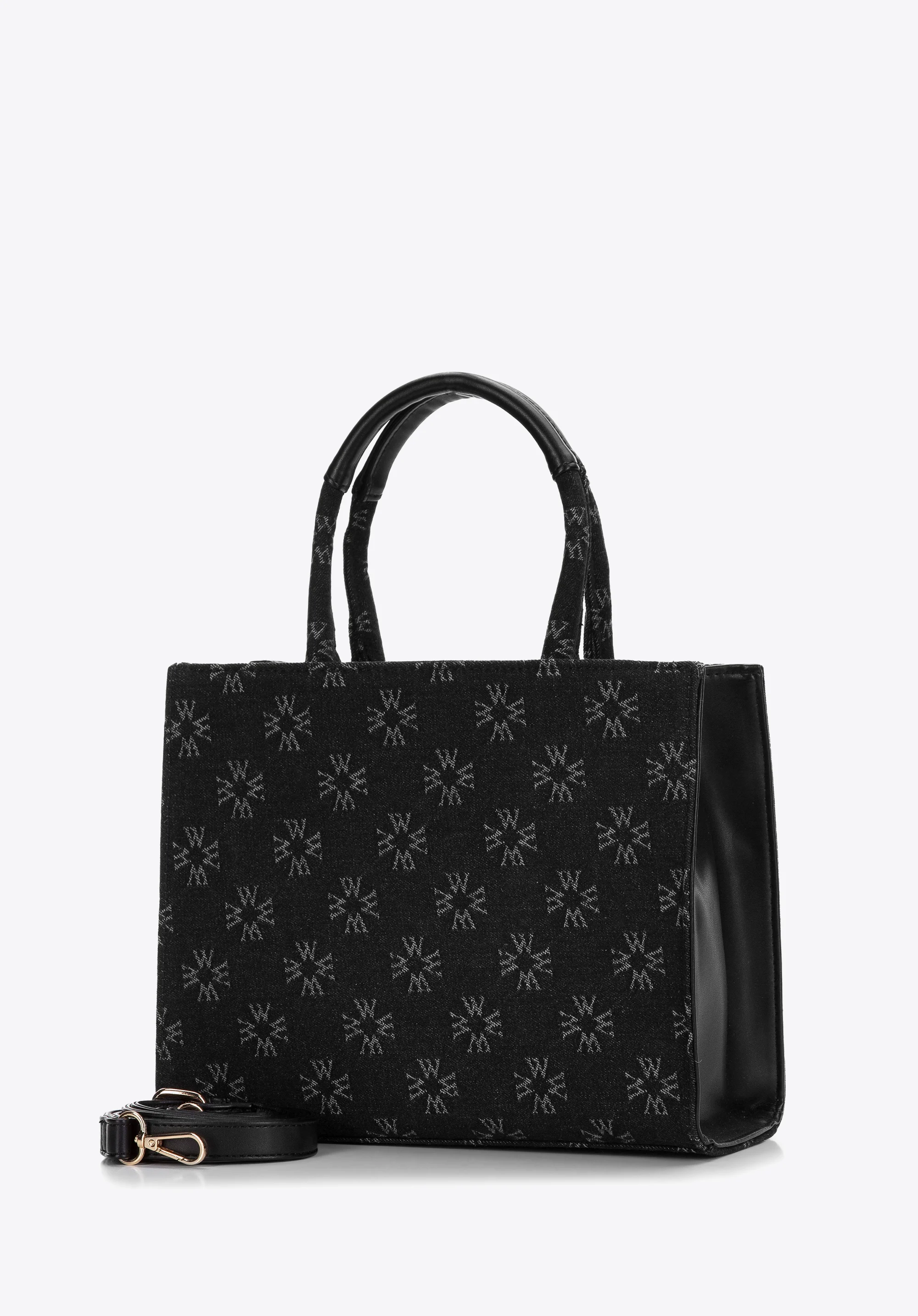 Torebka kuferek dżinsowa w monogram