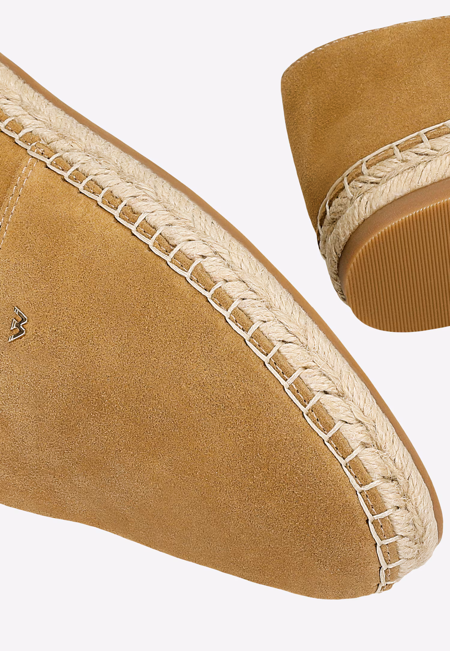 Brązowe espadryle damskie z jutowym sznurkiem