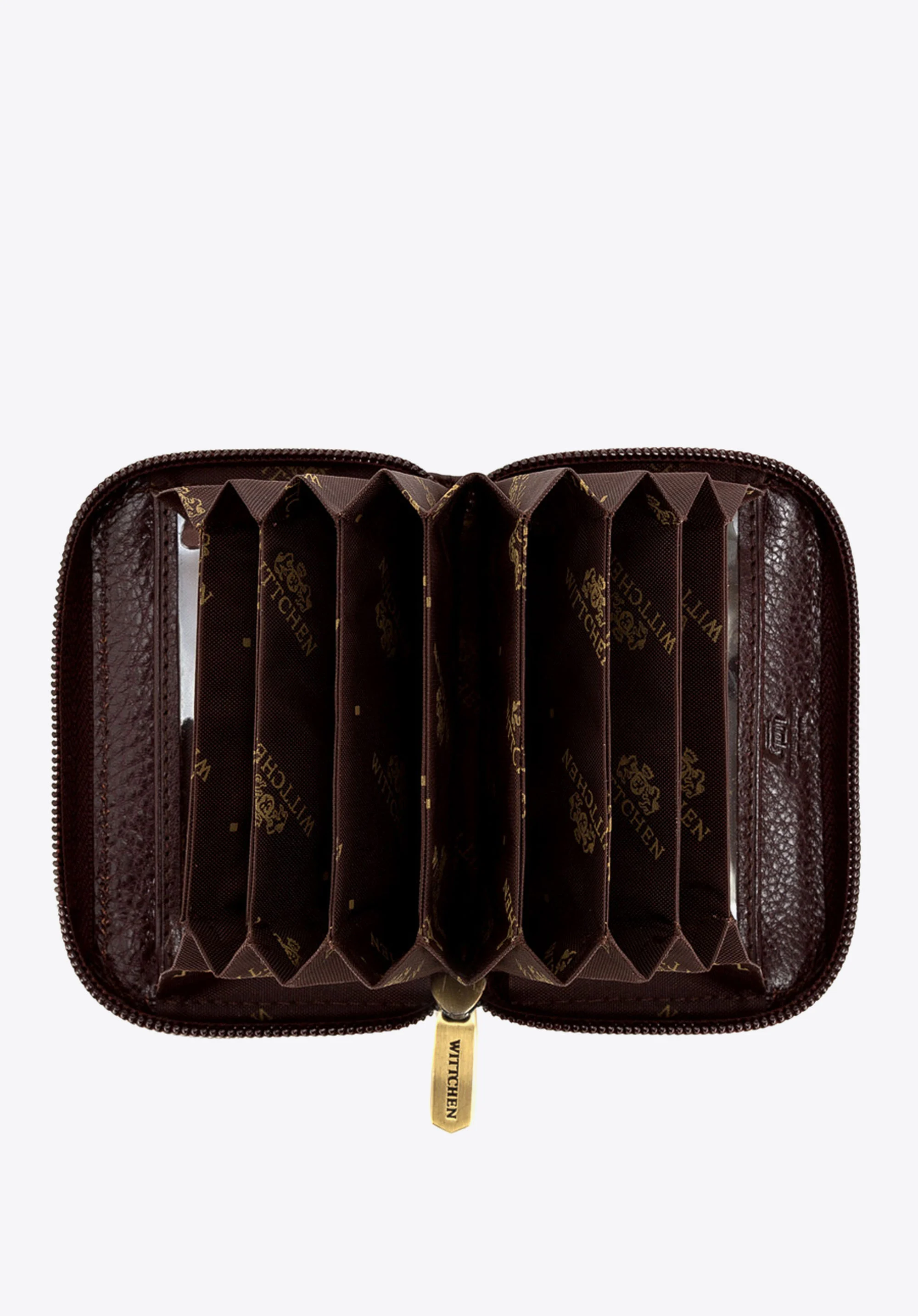 Etui na karty kredytowe skórzane na suwak