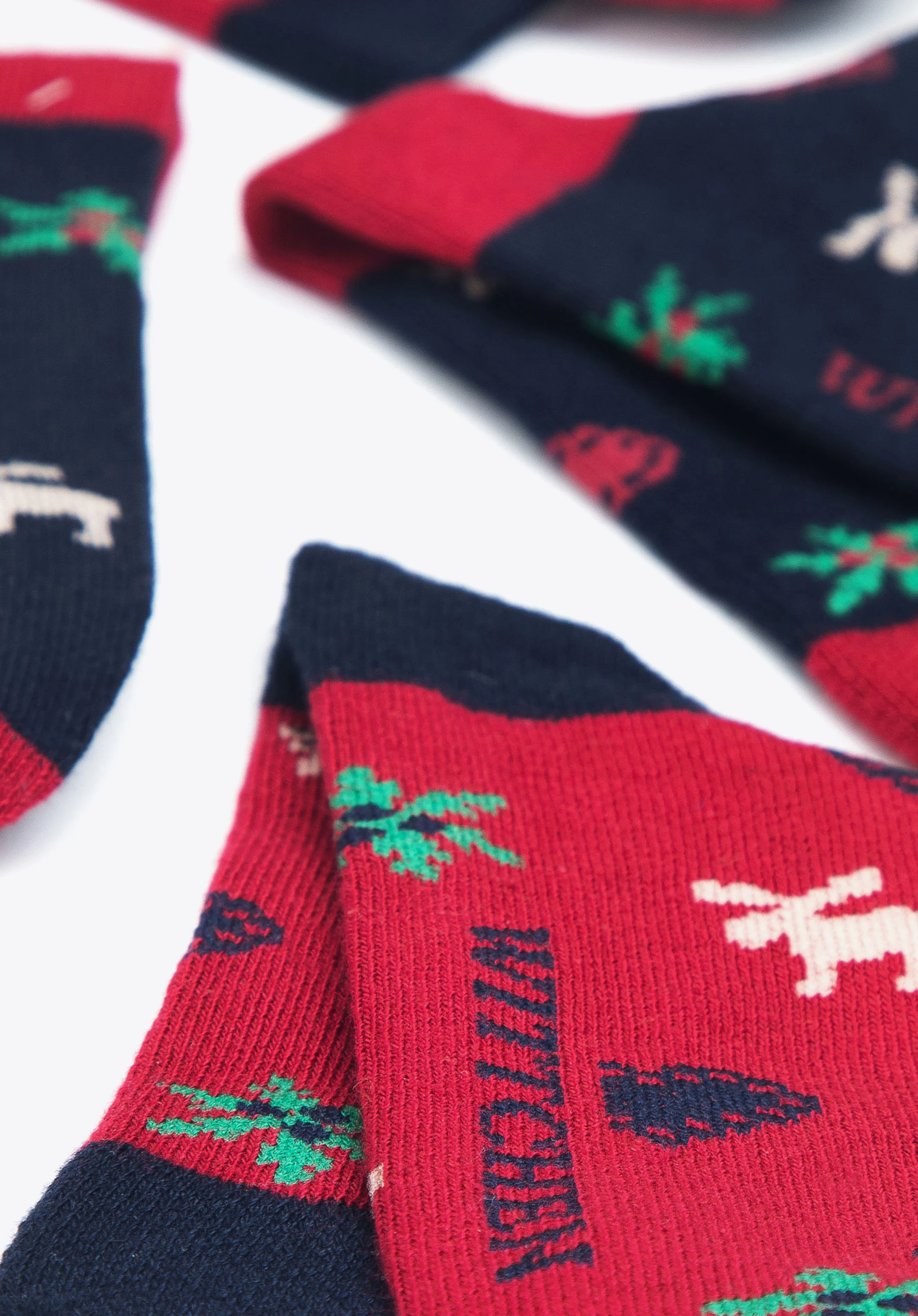 Damskie skarpetki w skandynawski wzór – zestaw 2 par