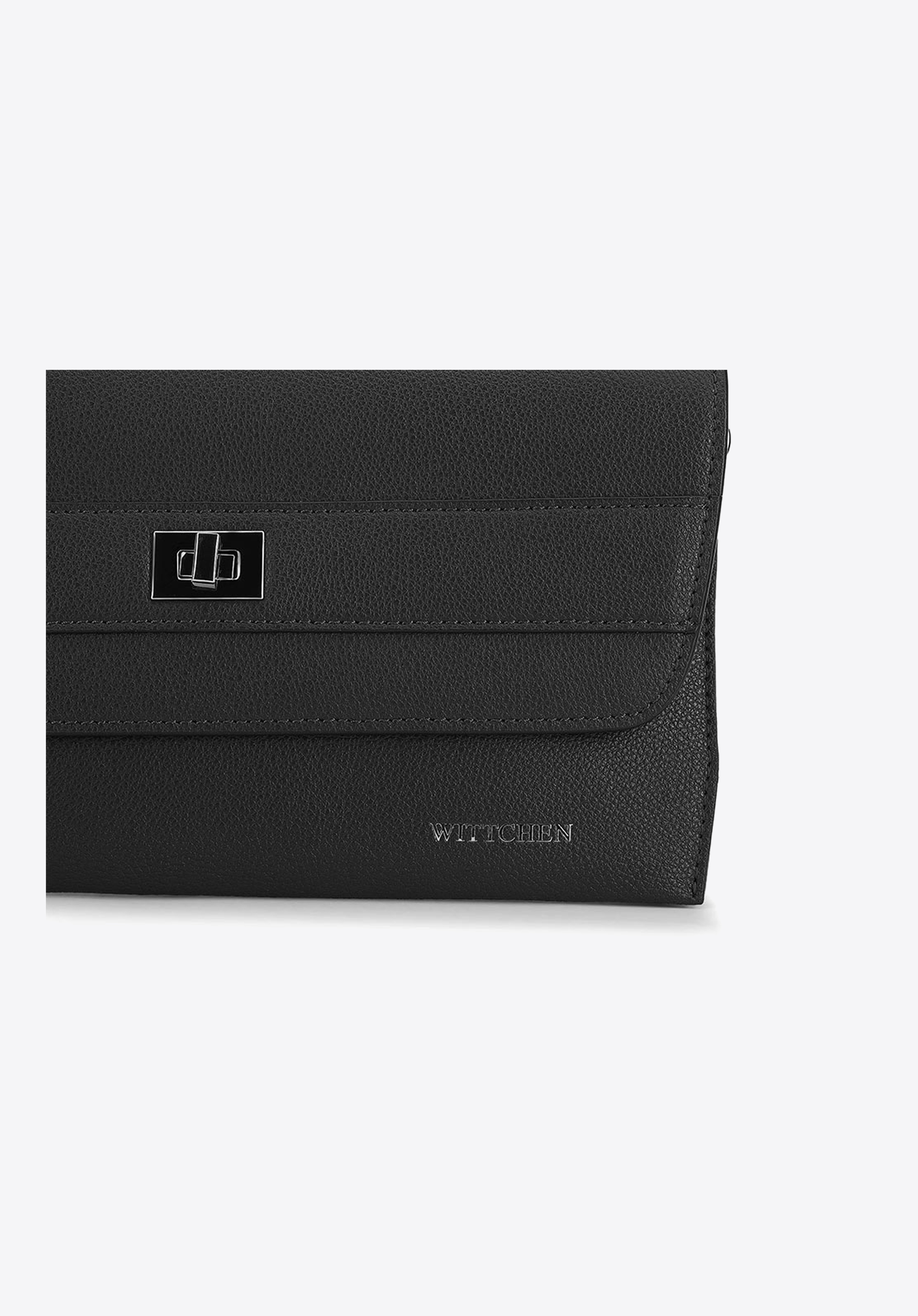 Torebka wieczorowa ze skóry groszkowej