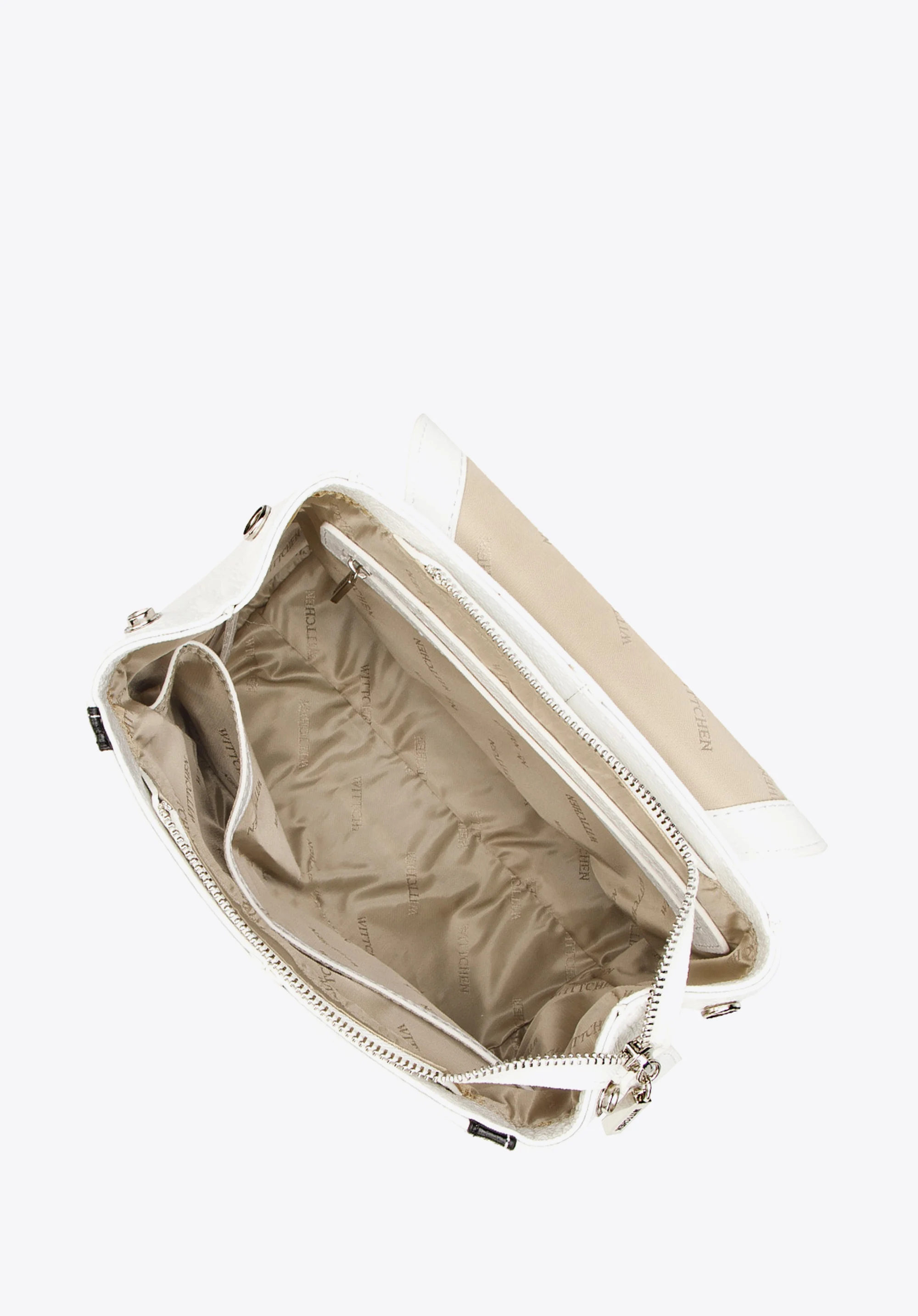 Damski plecak skórzany z kopertową klapą