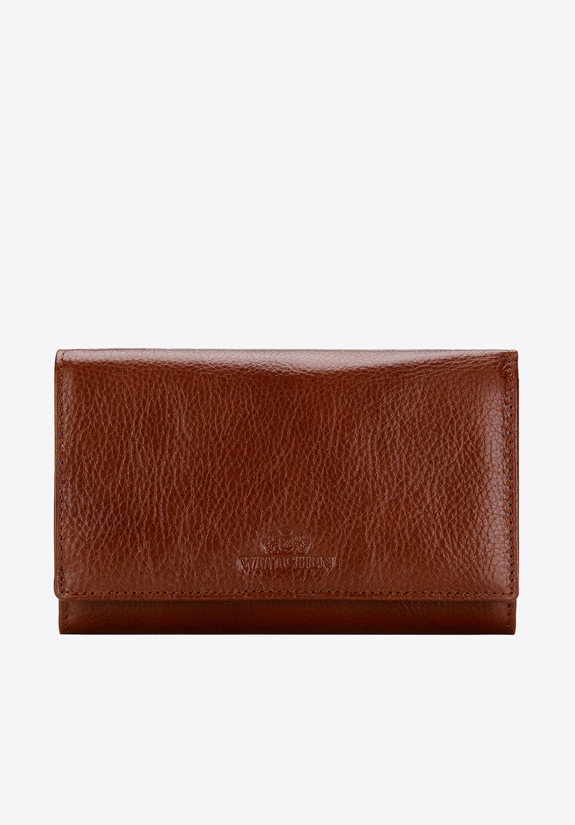 Damski portfel ze skóry z kieszenią na bigiel