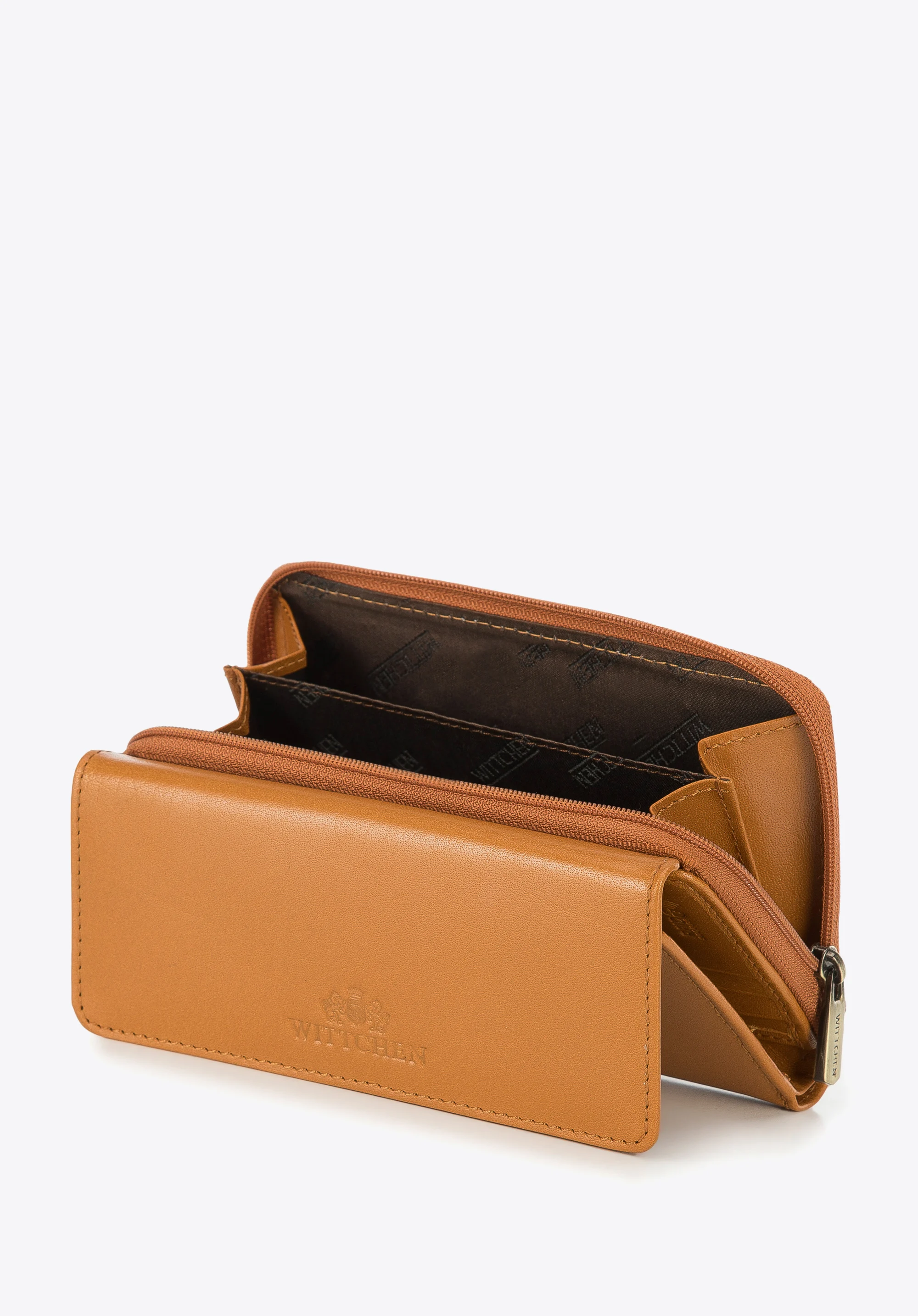 Damski portfel ze skóry poziomy