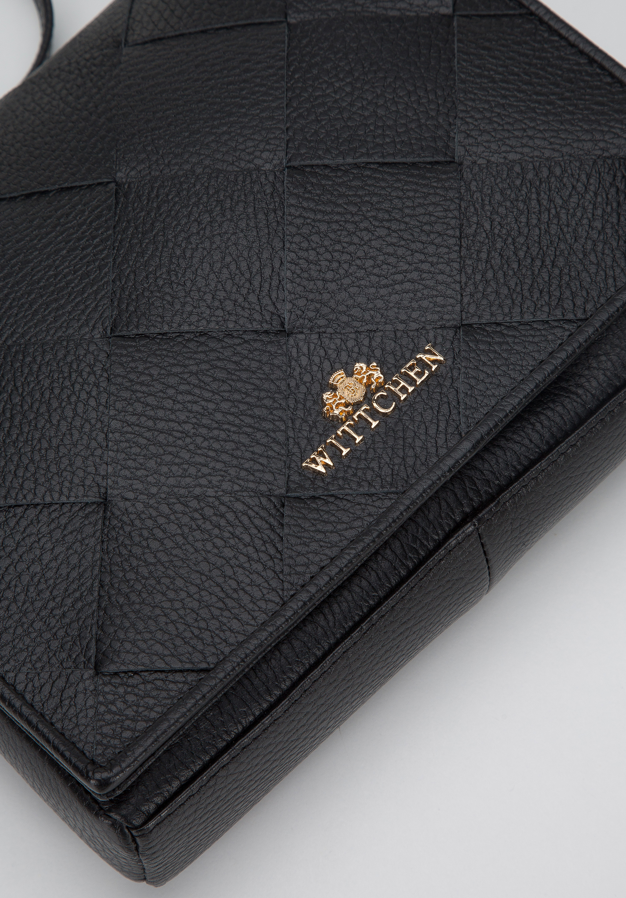 Damska listonoszka skórzana z plecionką