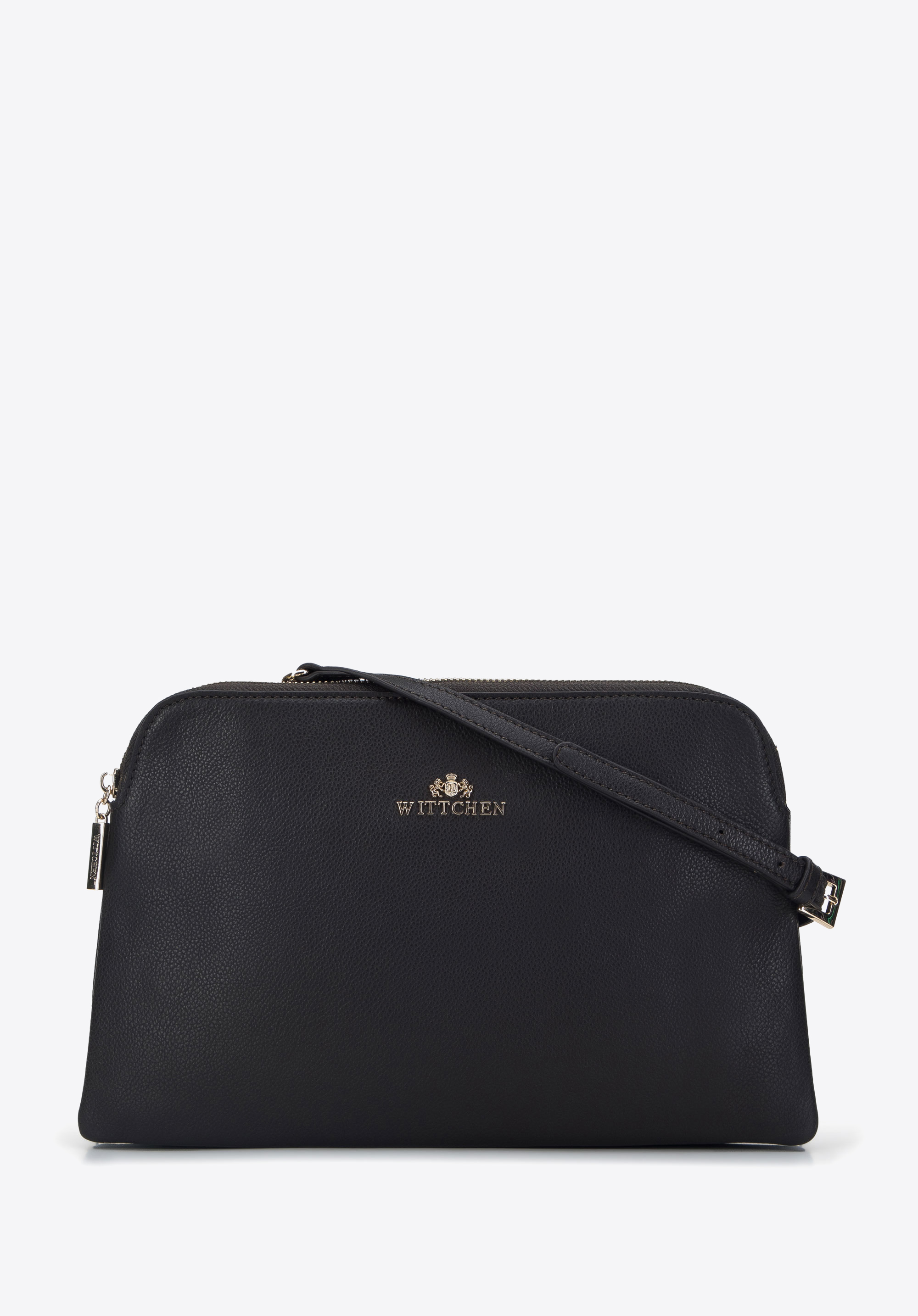 Damska listonoszka skórzana dwukomorowa klasyczna