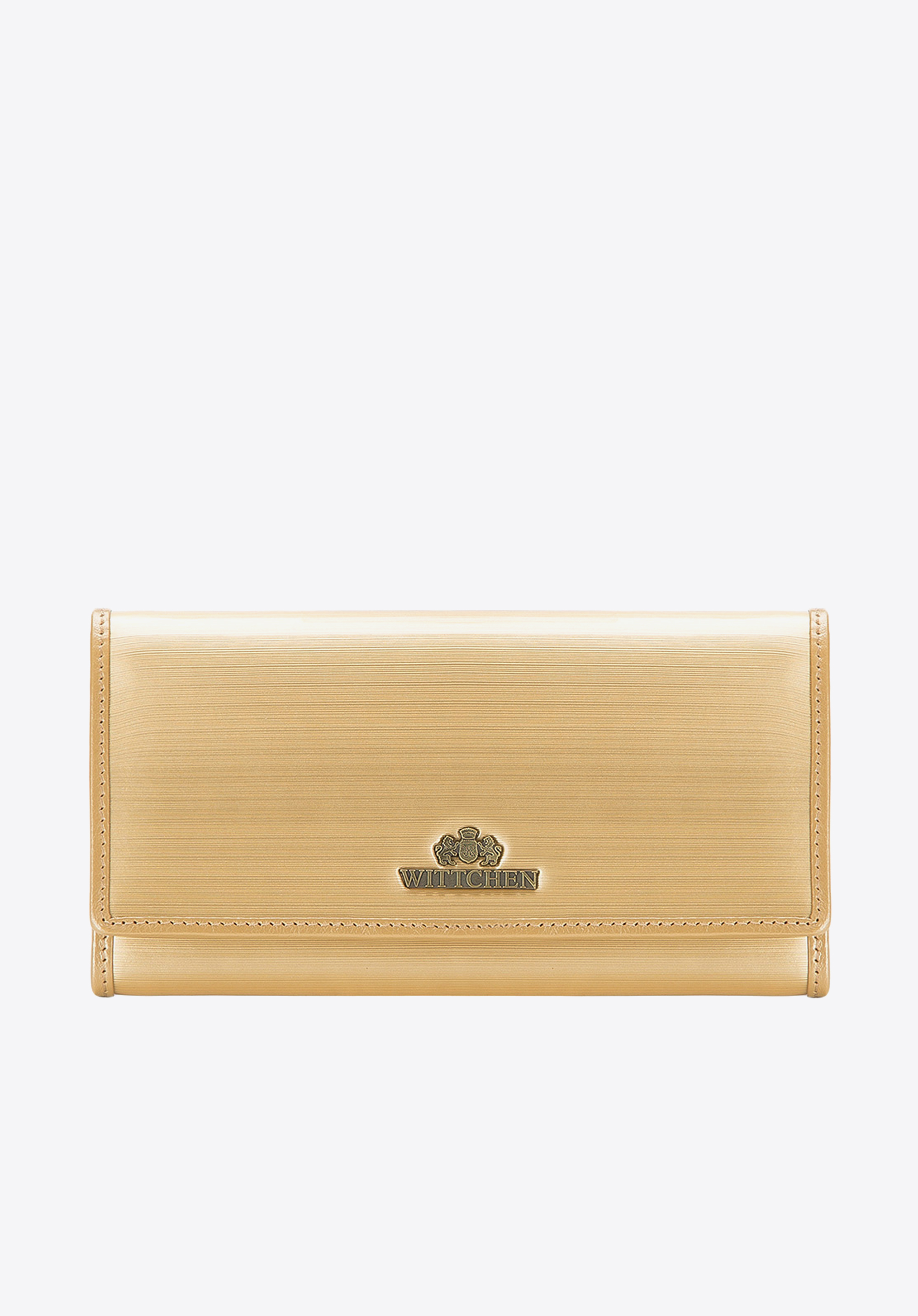 Damski portfel ze skóry lakierowany duży