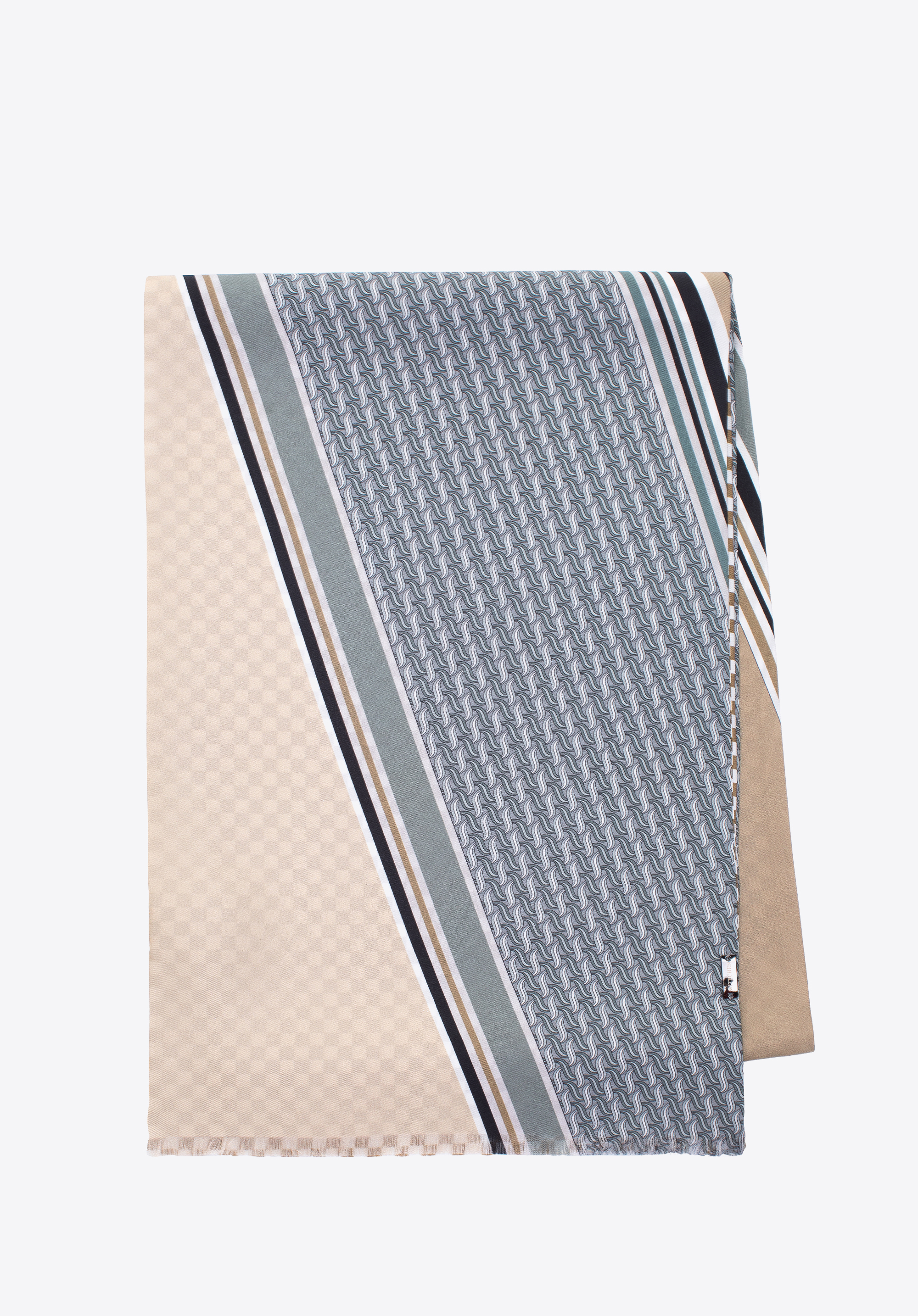 Męski szal z jedwabiu