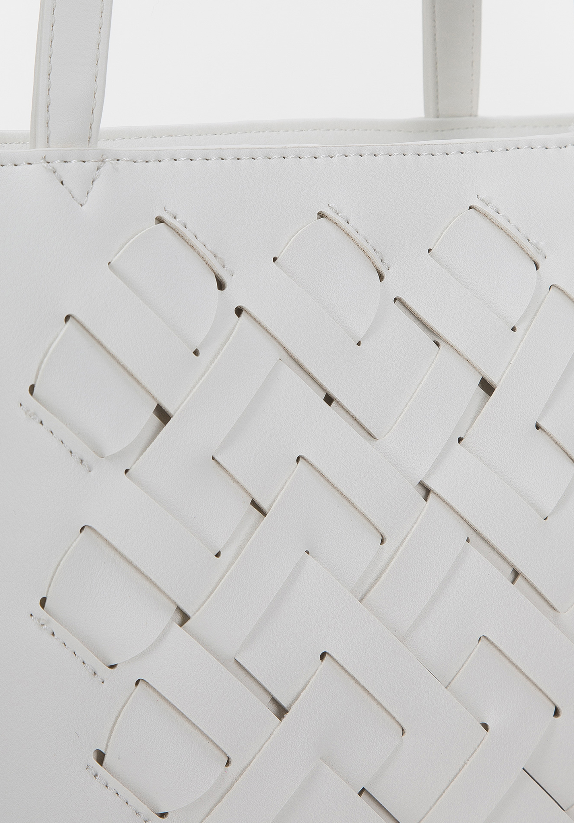 Torebka shopperka z plecionką