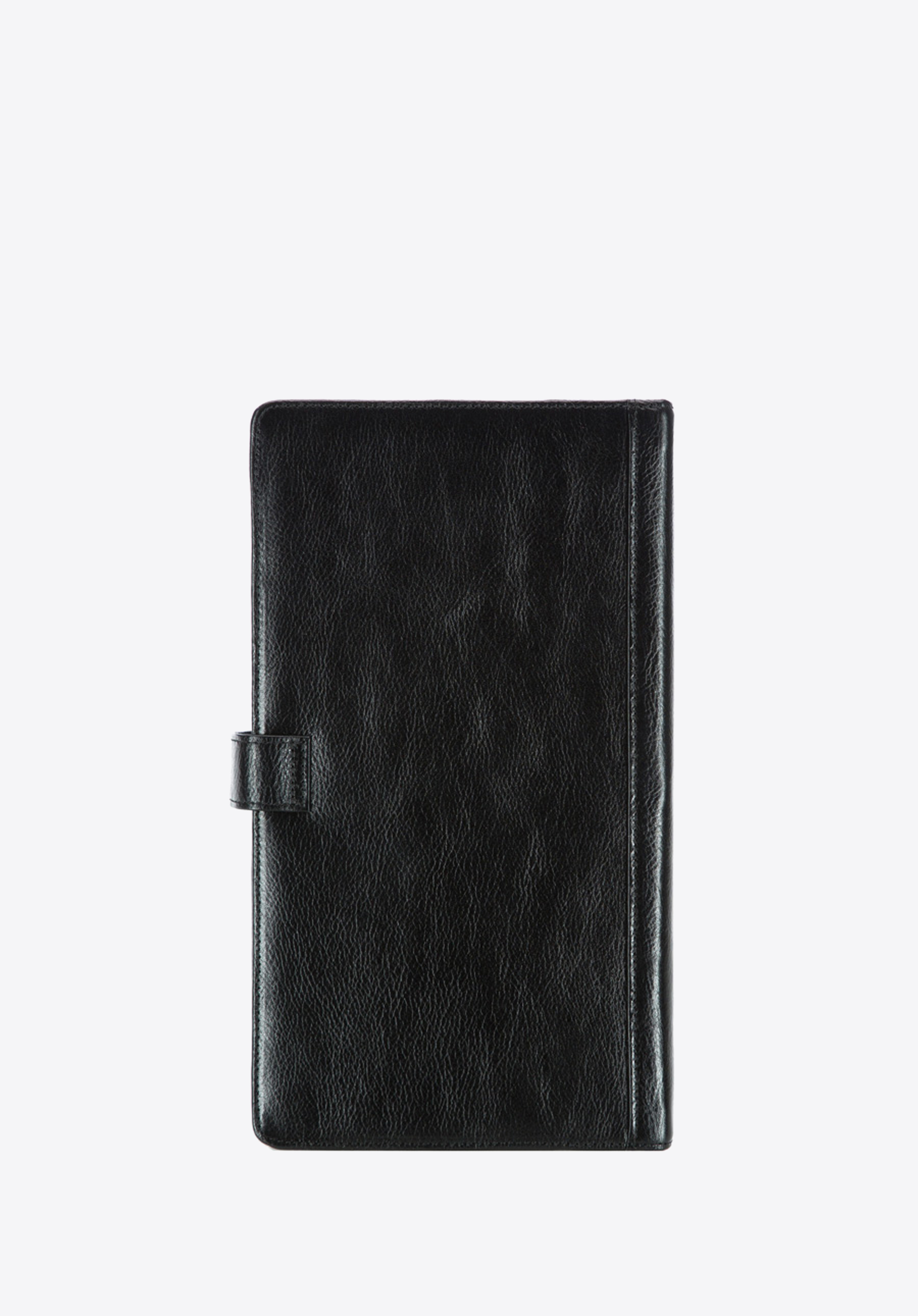 Organizer na dokumenty ze skóry z klipsem