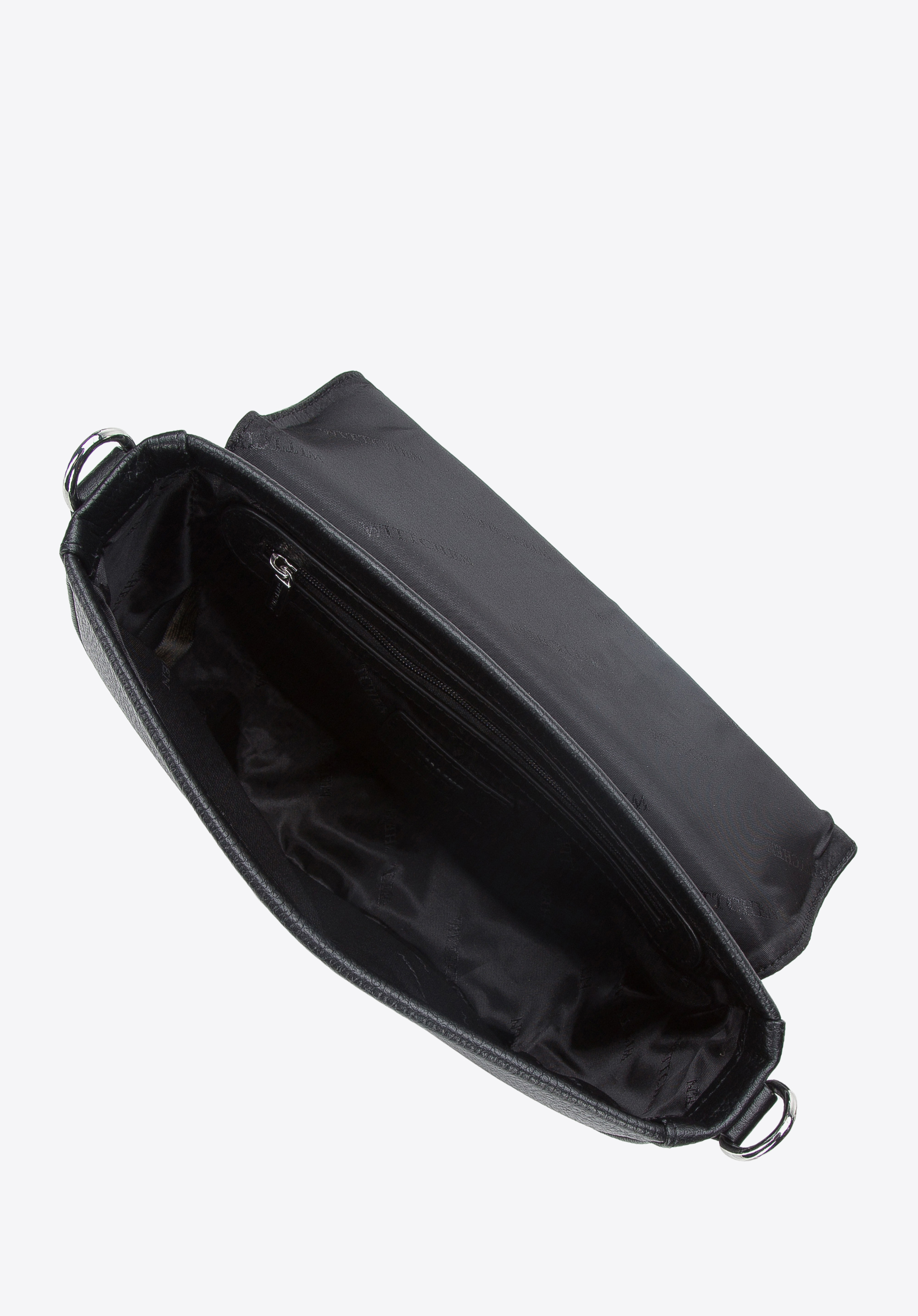 Torebka saddle bag skórzana z plecionym paskiem