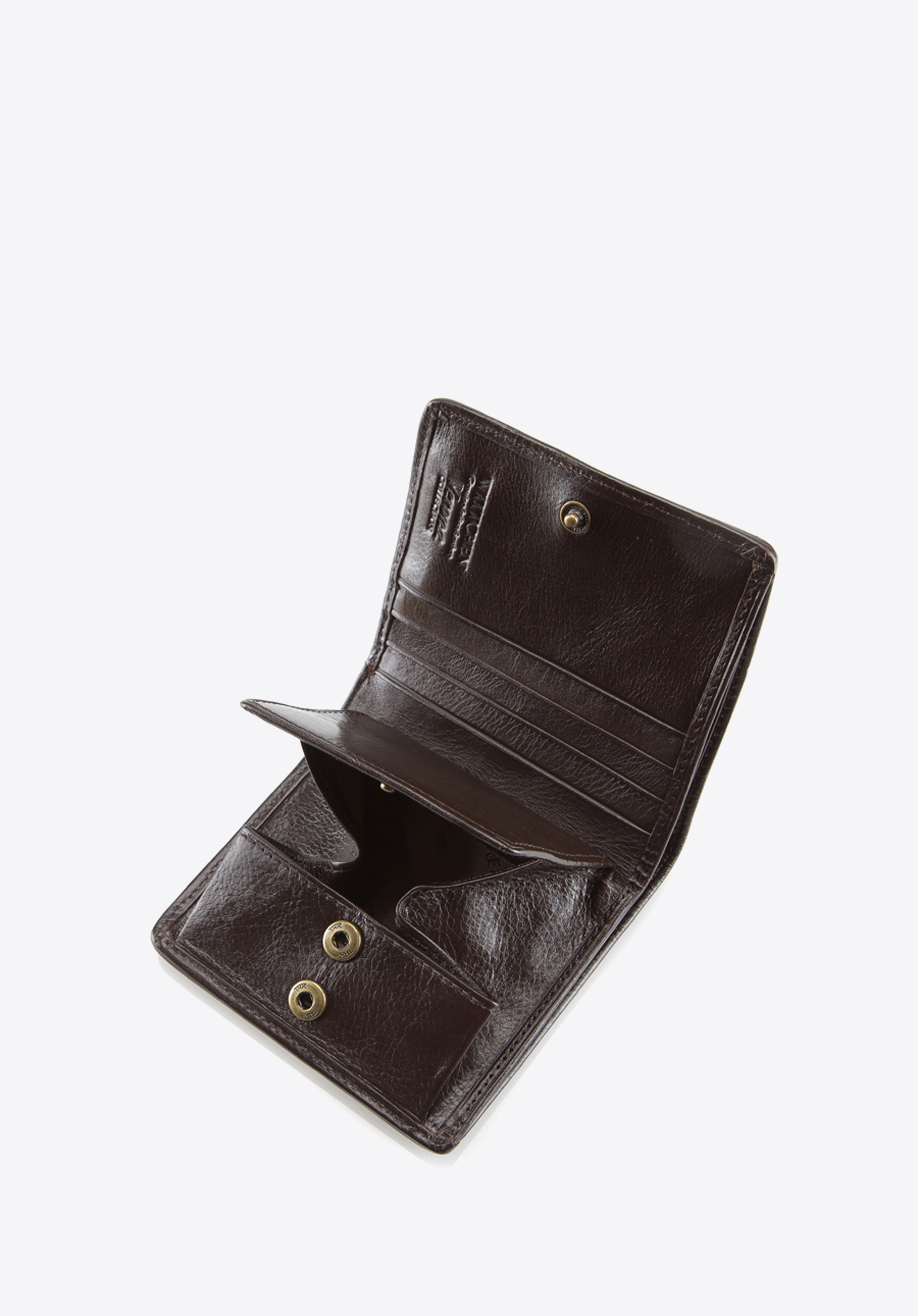 Damski portfel ze skóry lakierowany mały