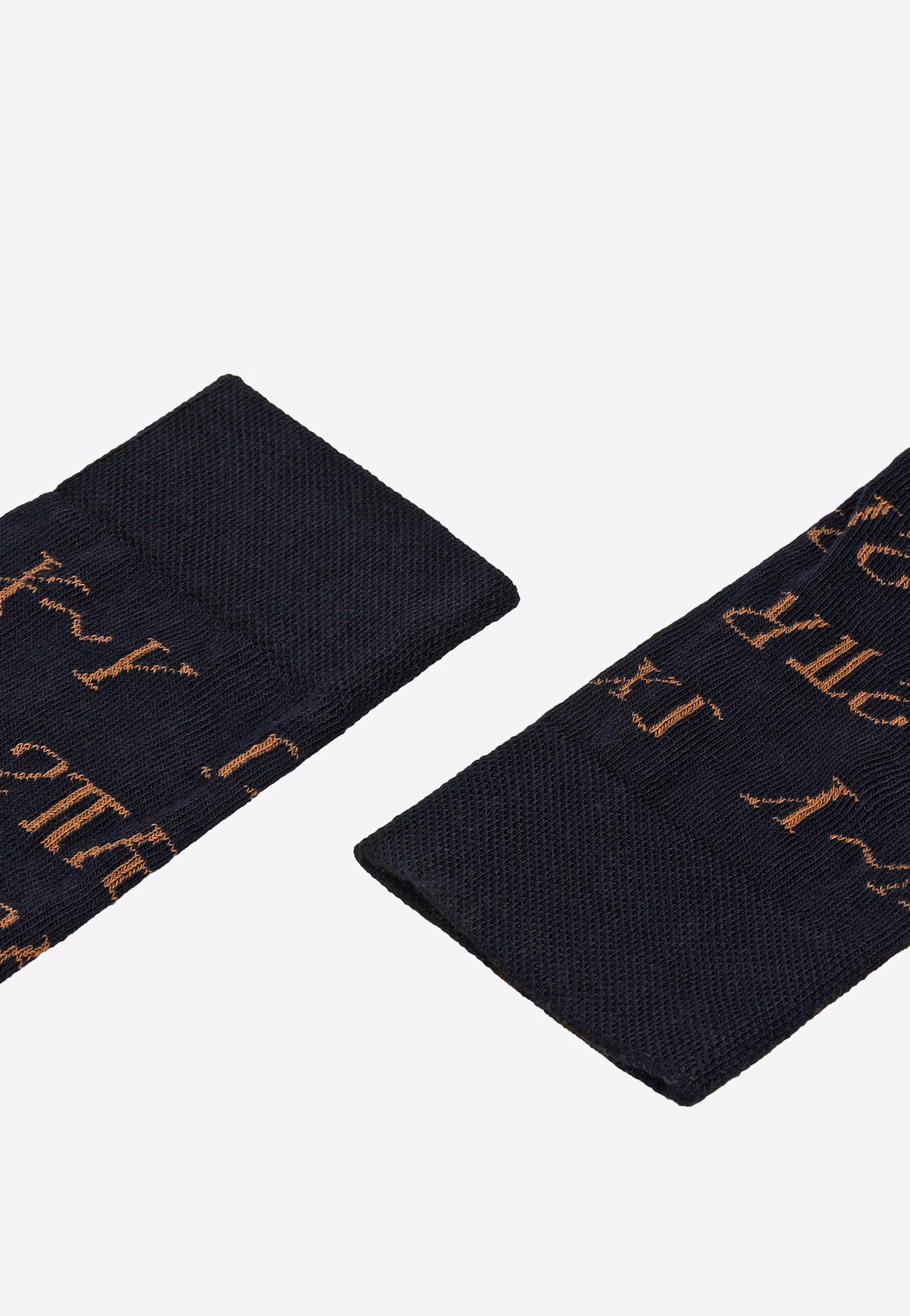 Wysokie granatowe skarpety matematyczne