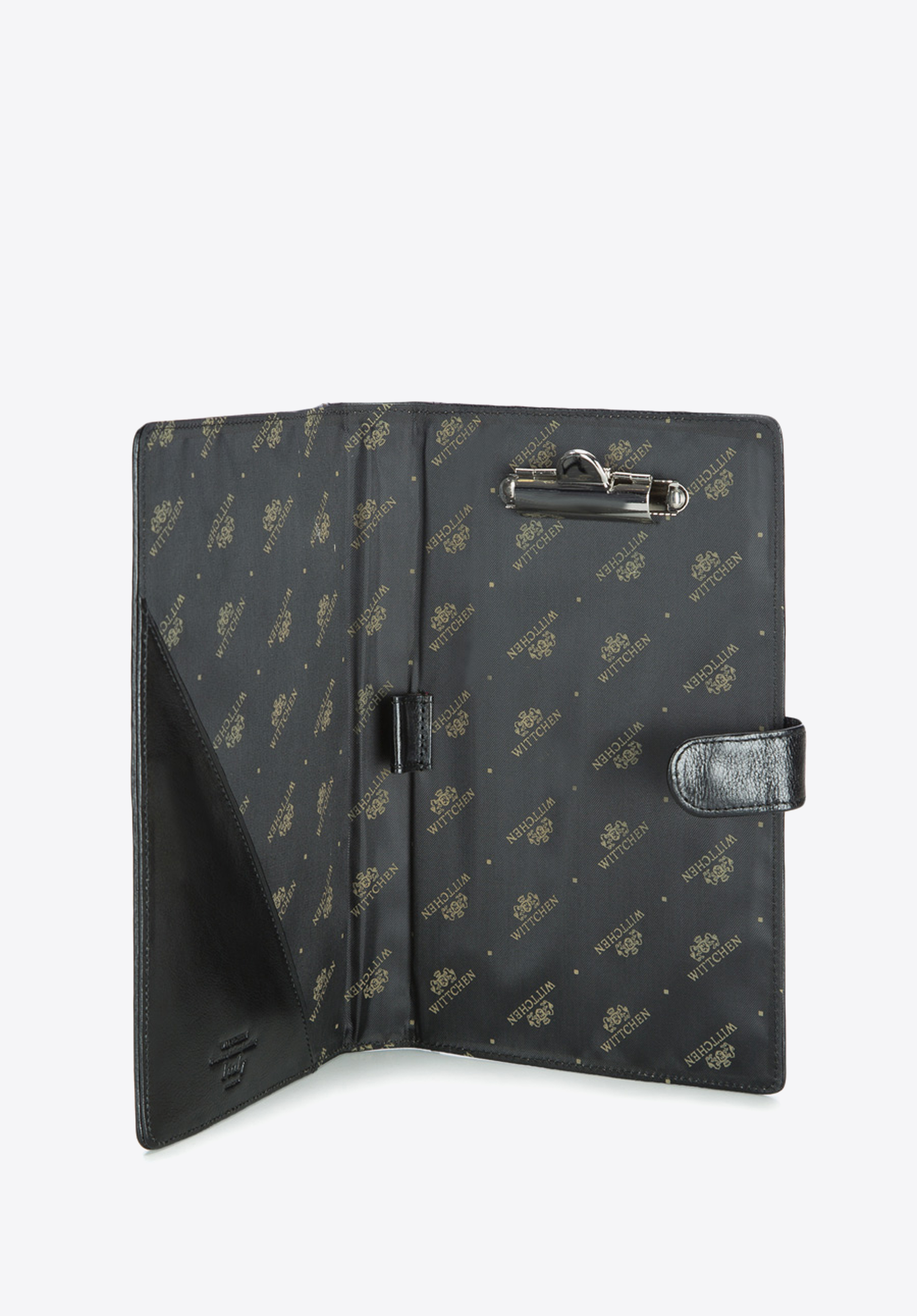 Podkładka pod dokumenty skórzana z klipsem i okładką