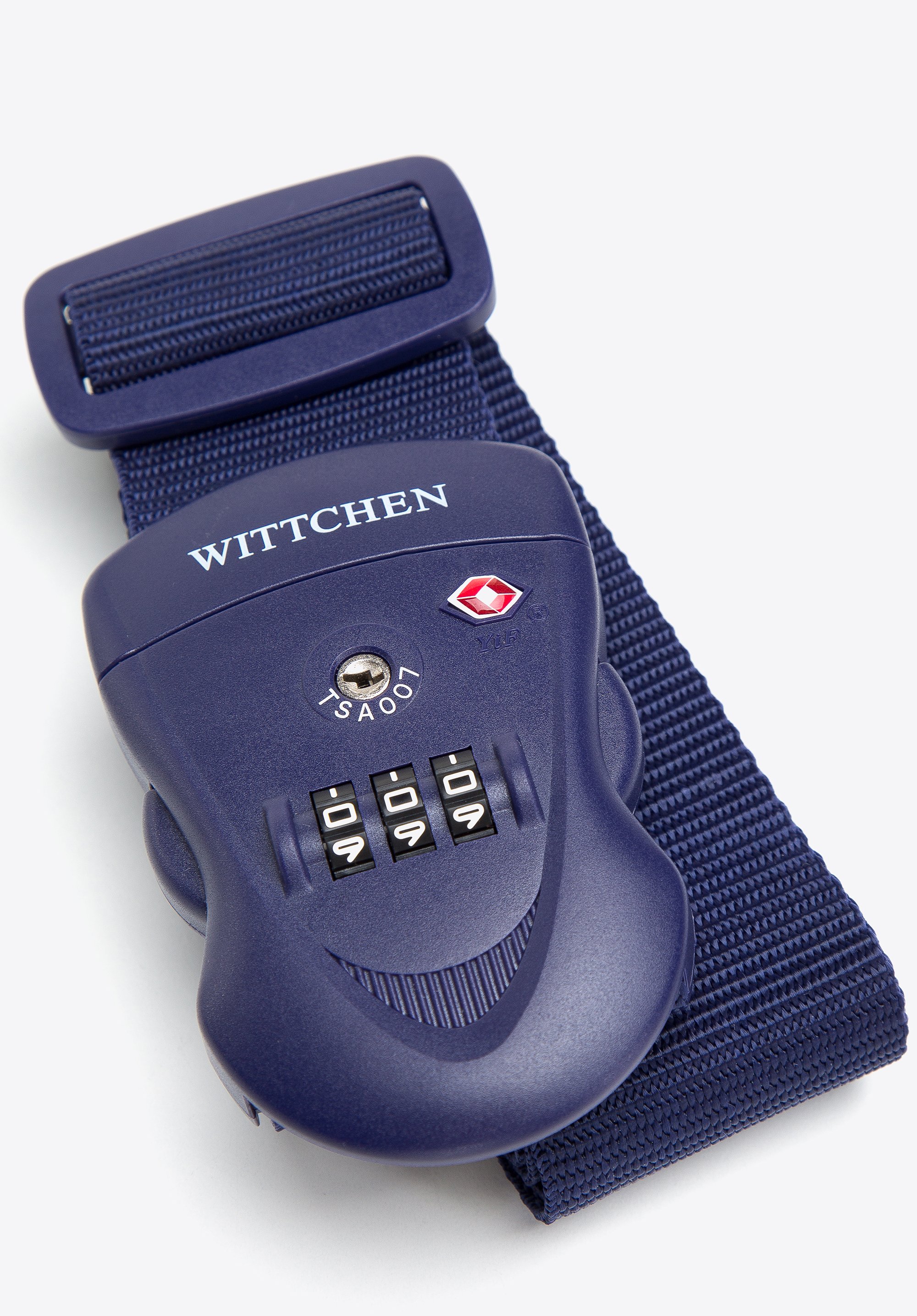 Pas zabezpieczający bagaż z zamkiem