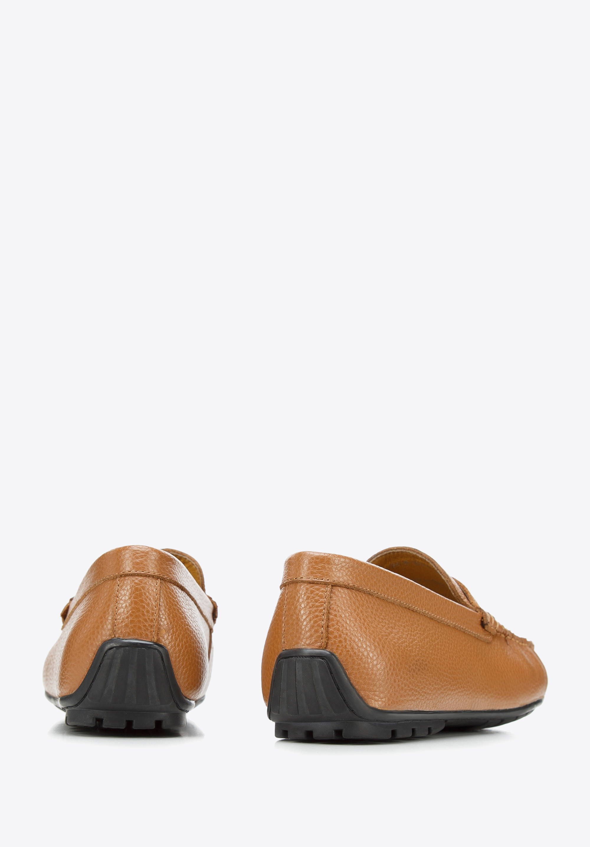 Męskie mokasyny pensówki ze skóry