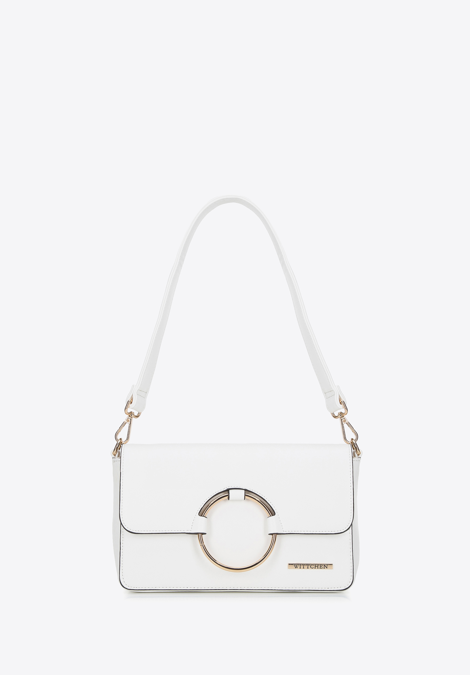 Damska torebka z kółkiem na klapie