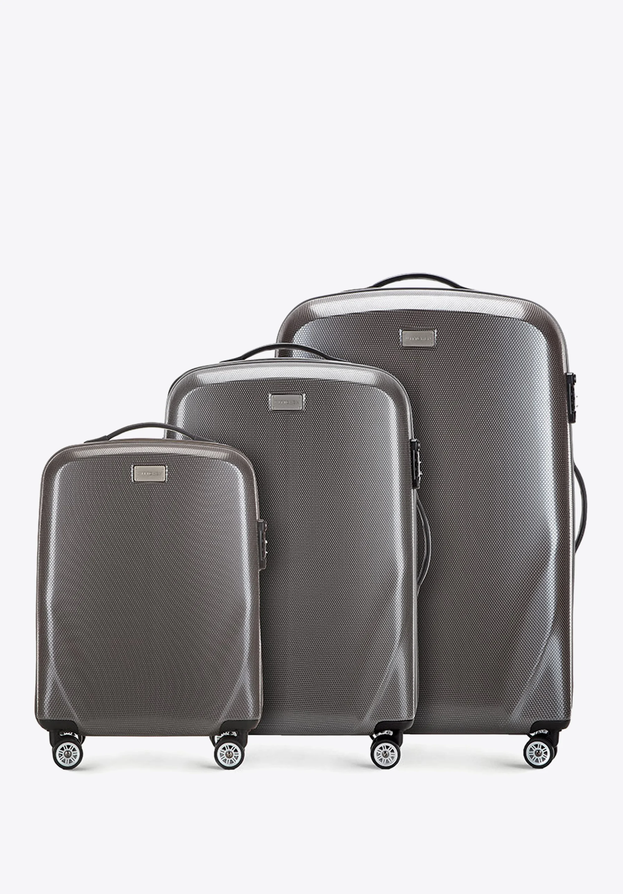 Walizka kabinowa z polikarbonu jednokolorowa