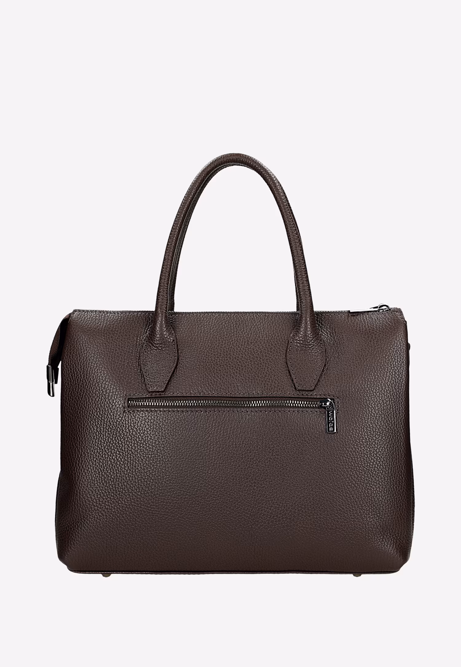 Skórzany kuferek damski w kolorze czarnym