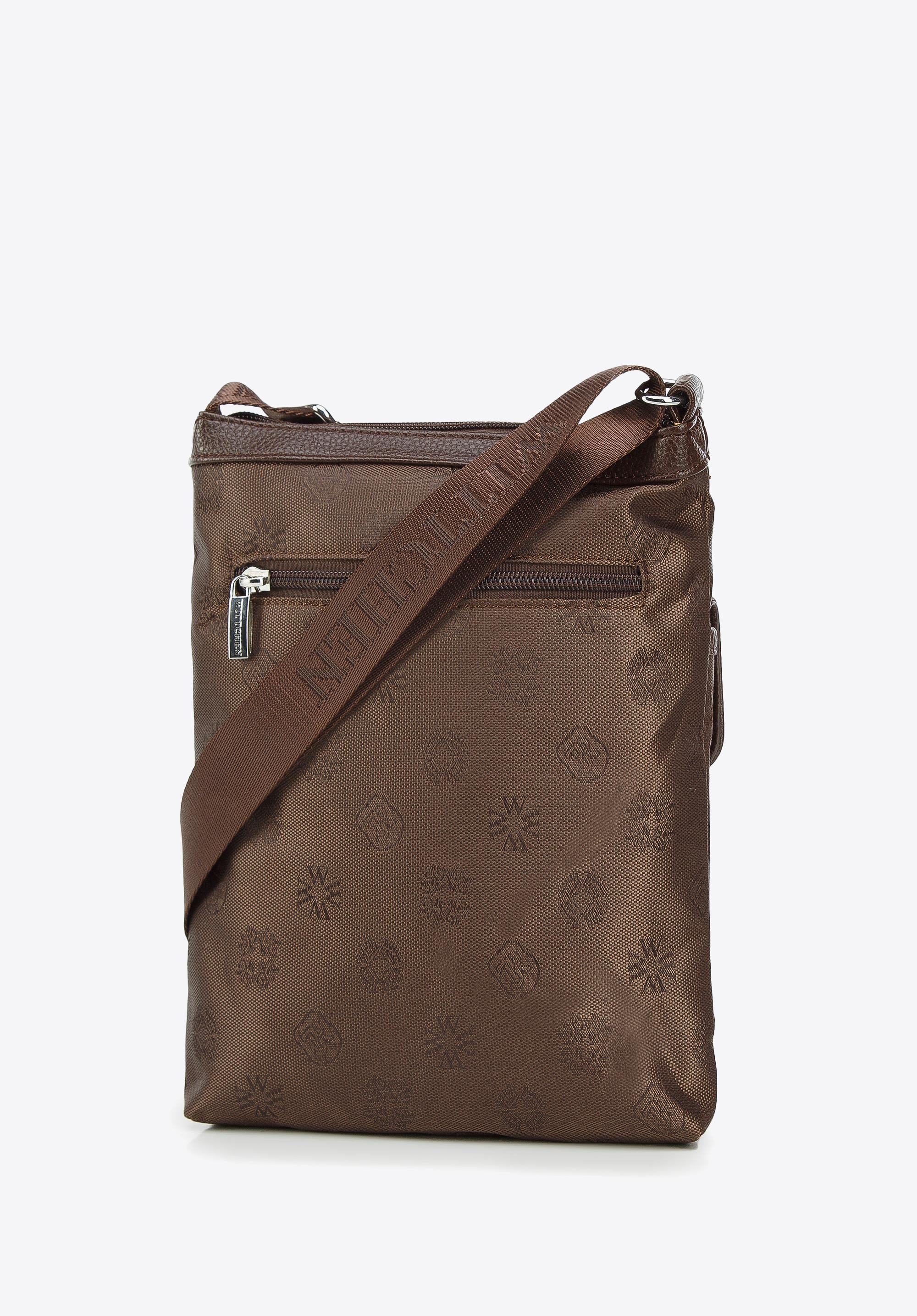 Damska listonoszka z tkaniny w logo z kieszonką