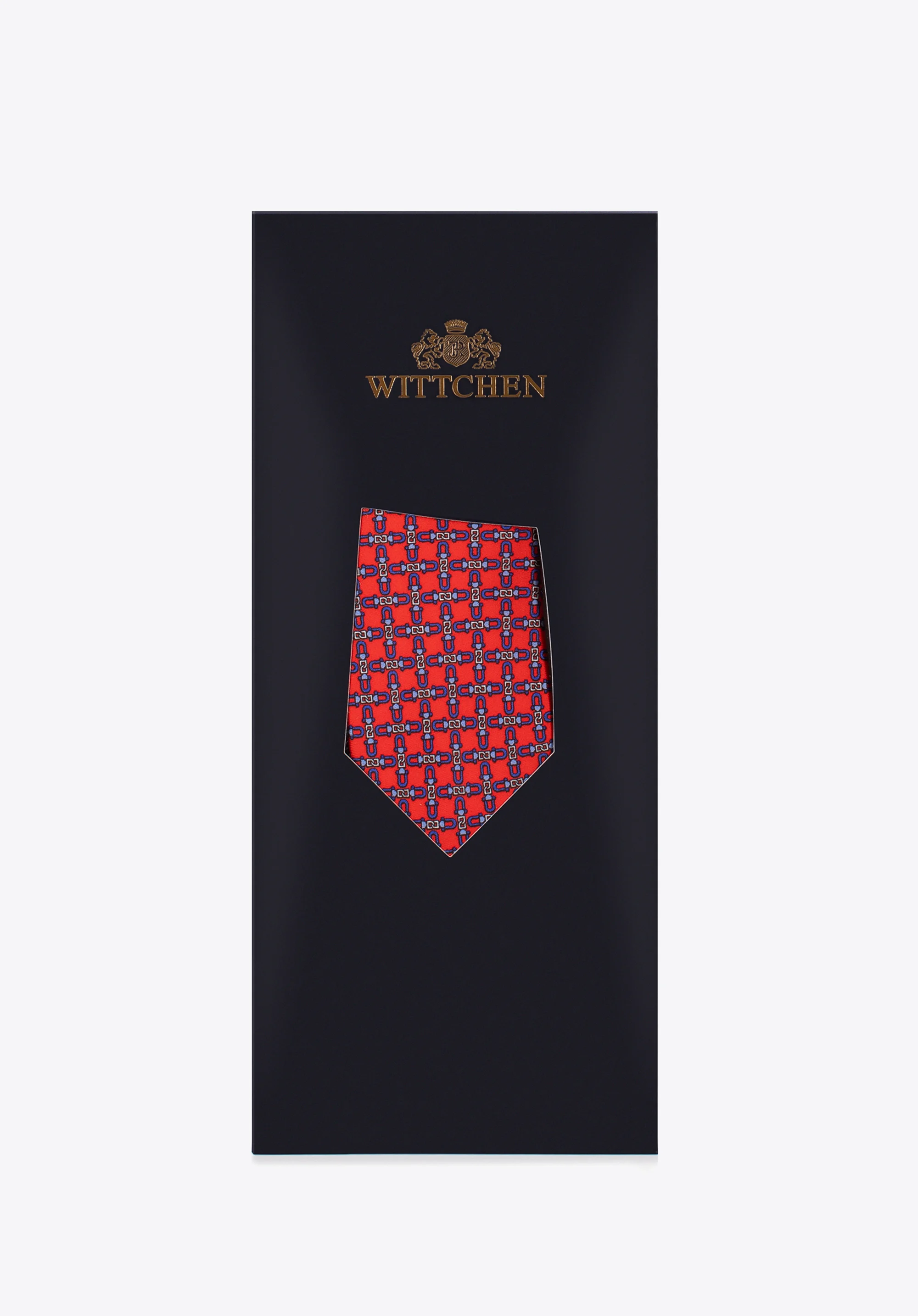 Krawat jedwabny wzorzysty